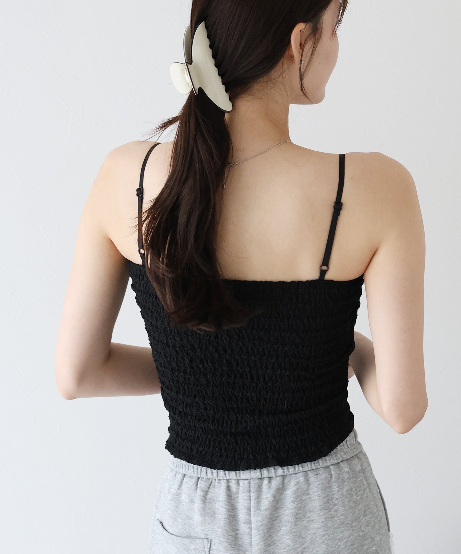 ブルーイースト BLUEEAST カップ付きシャーリングキャミソール （ブルー） ブルー