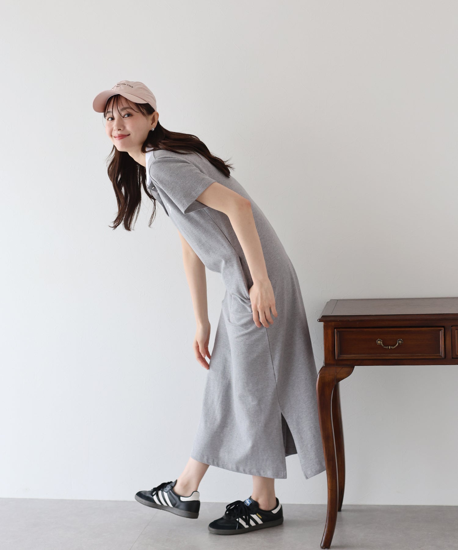 ブルーイースト BLUEEAST ハート刺繍ポロワンピース （ネイビー） ネイビー