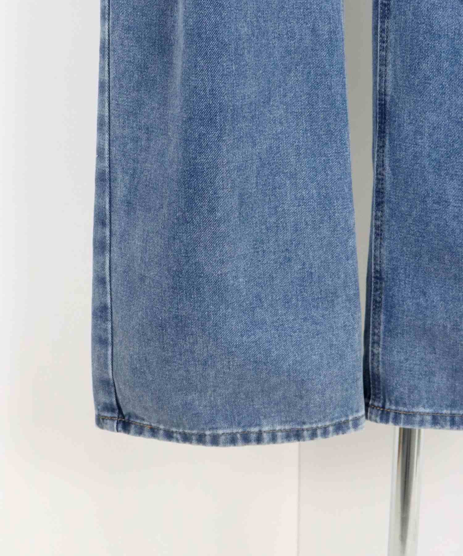 ブルーイースト BLUEEAST ハートダメージデニムパンツ （ブルー） ブルー