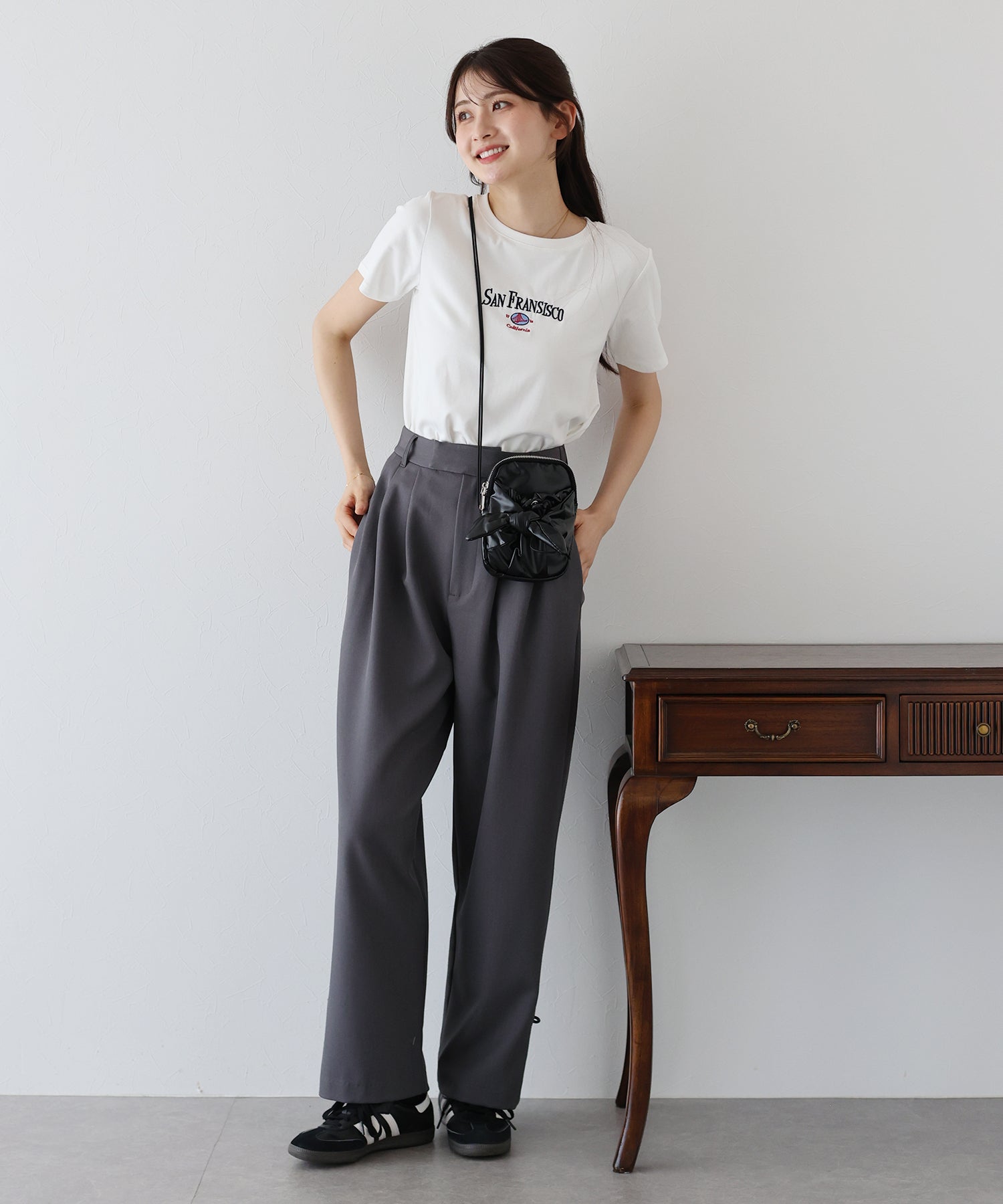 ブルーイースト BLUEEAST San Fransisco刺繍Tシャツ （グレー） グレー