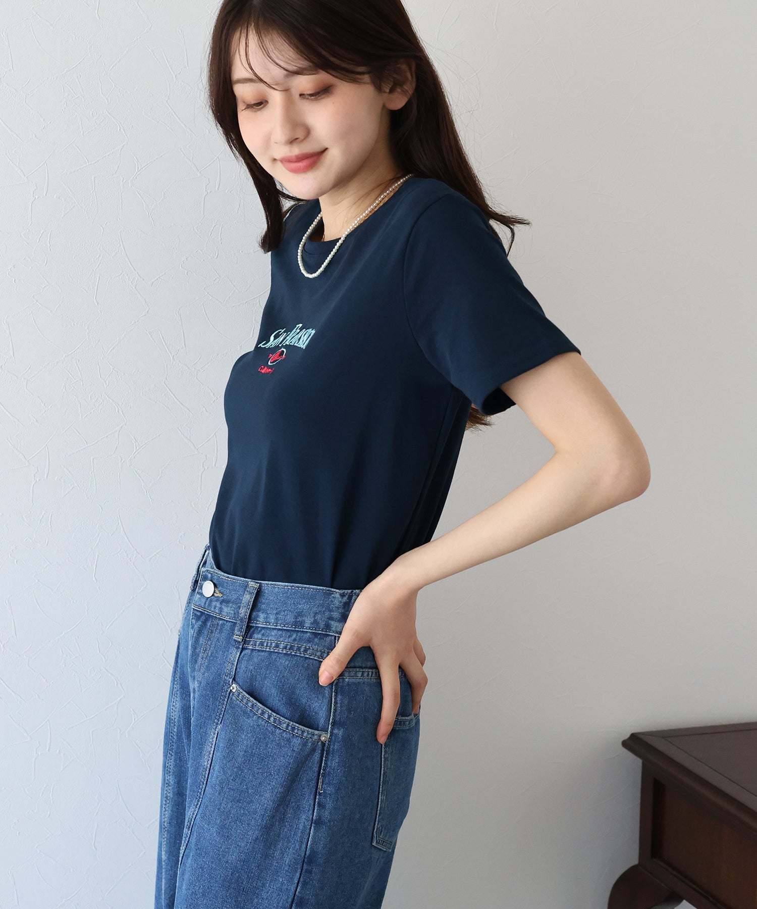 ブルーイースト BLUEEAST San Fransisco刺繍Tシャツ （グレー） グレー