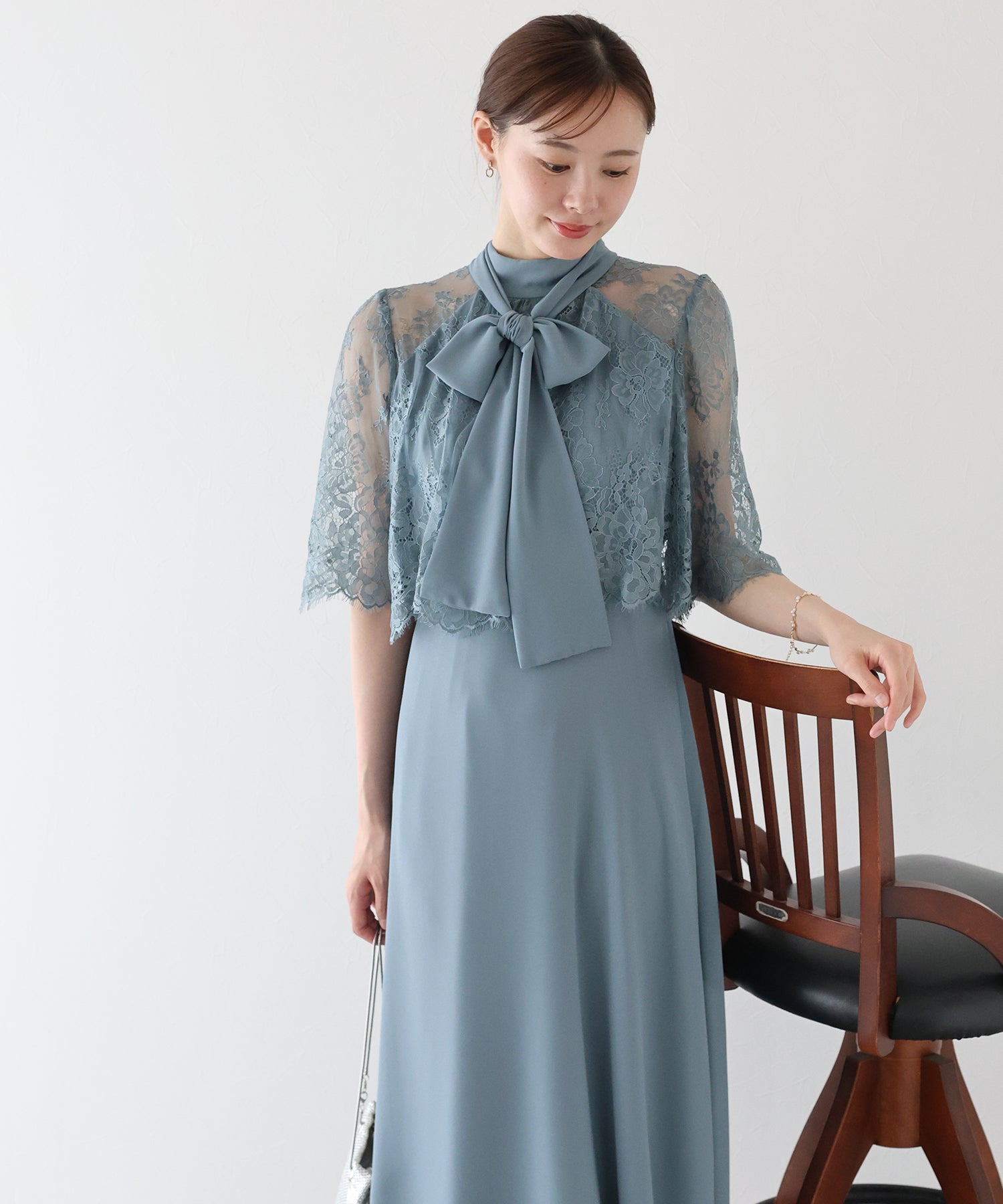 ブルーイースト BLUEEAST ケープドッキングドレス （ブルーグレー） ブルーグレー