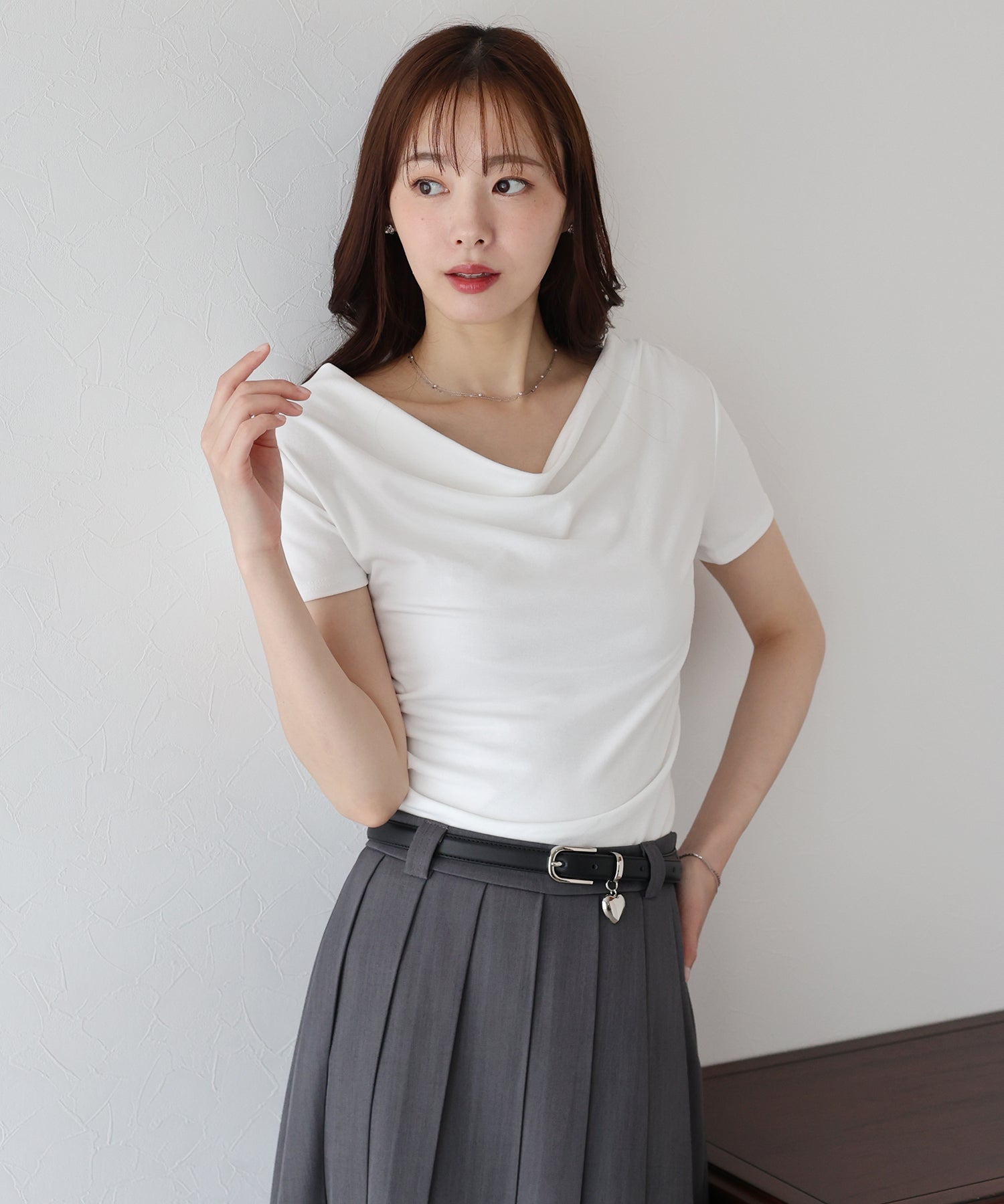 ブルーイースト BLUEEAST 半袖ドレープTシャツ （ブルー） ブルー