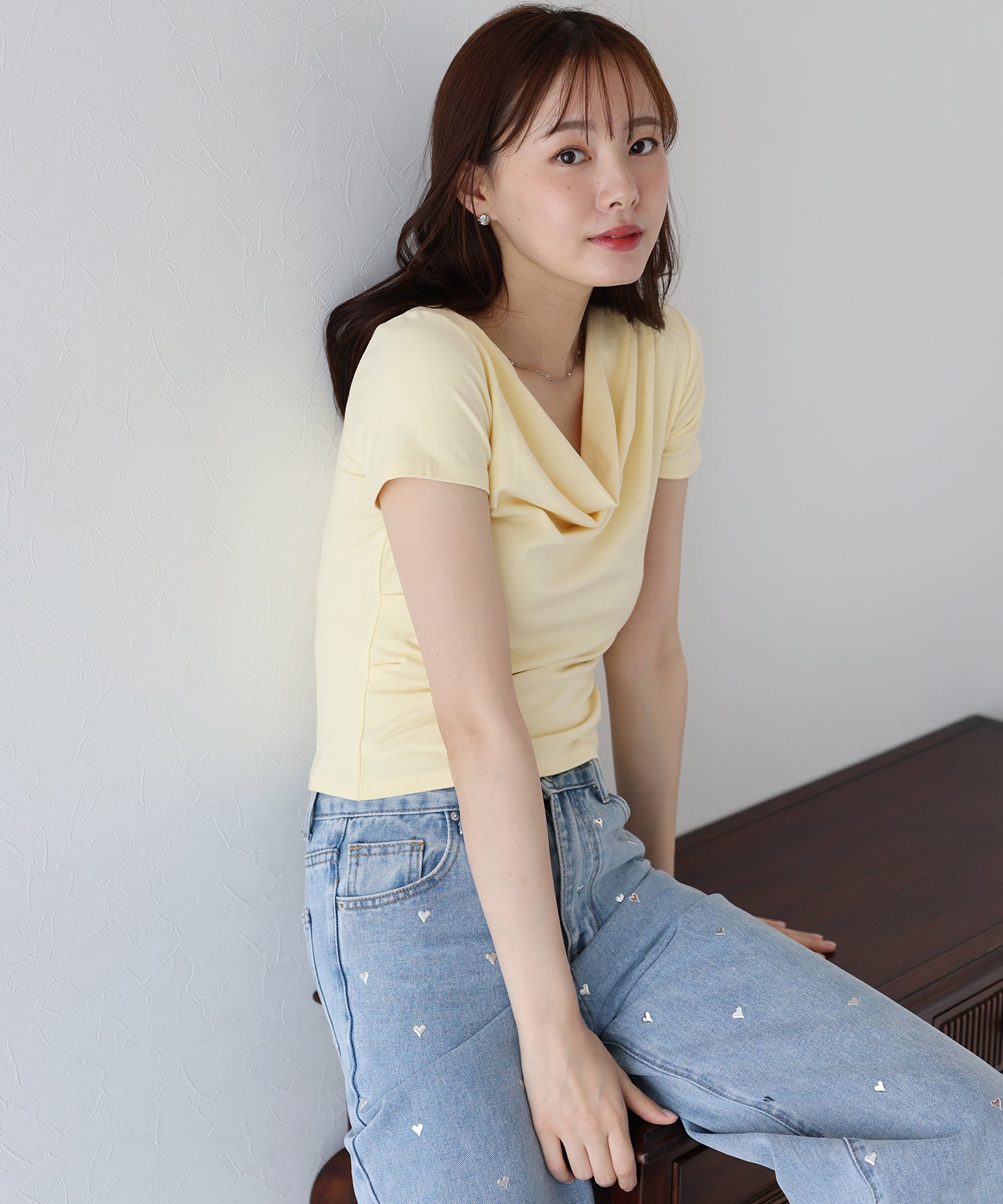 ブルーイースト BLUEEAST 半袖ドレープTシャツ （ブルー） ブルー