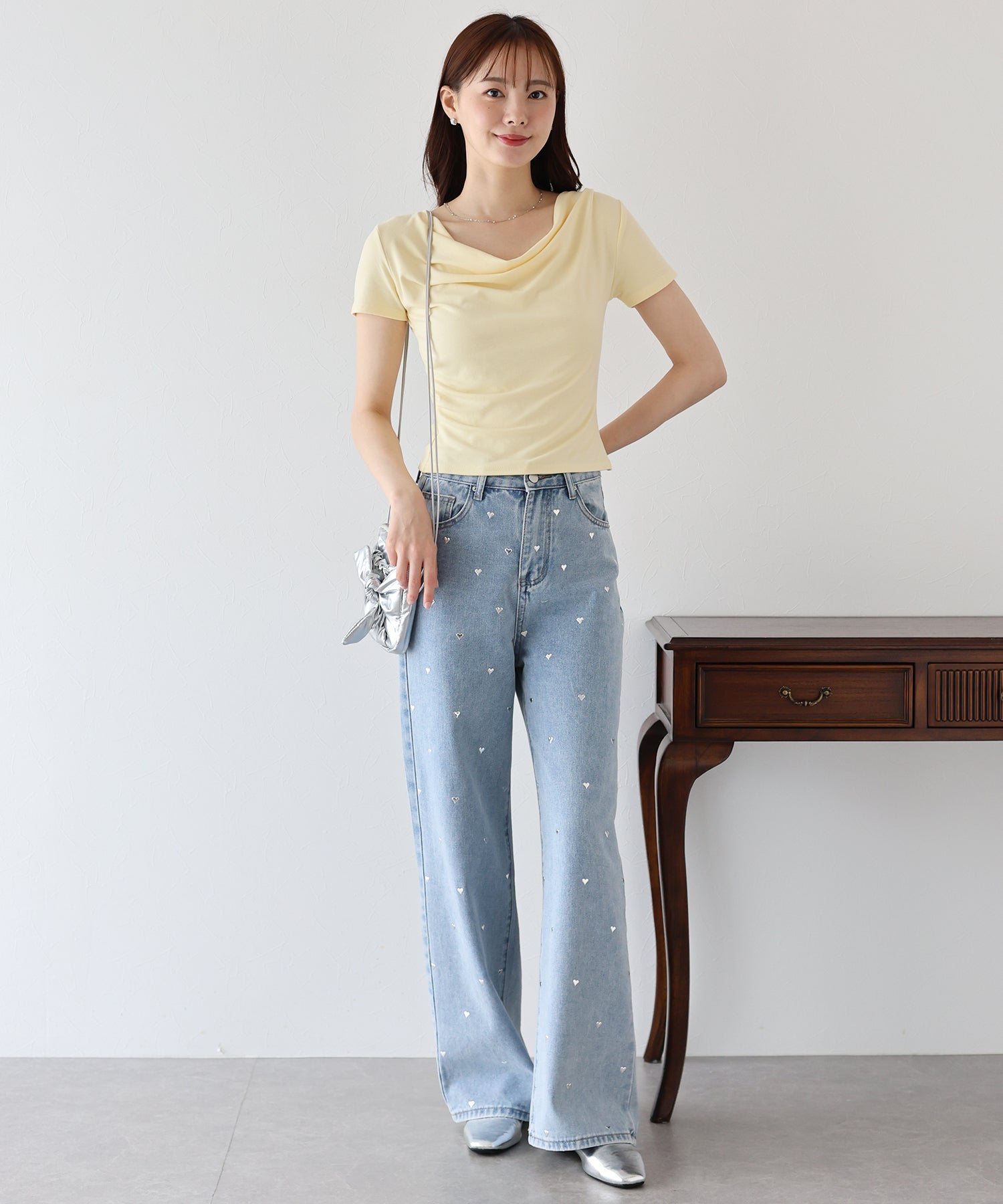 ブルーイースト BLUEEAST 半袖ドレープTシャツ （ブルー） ブルー