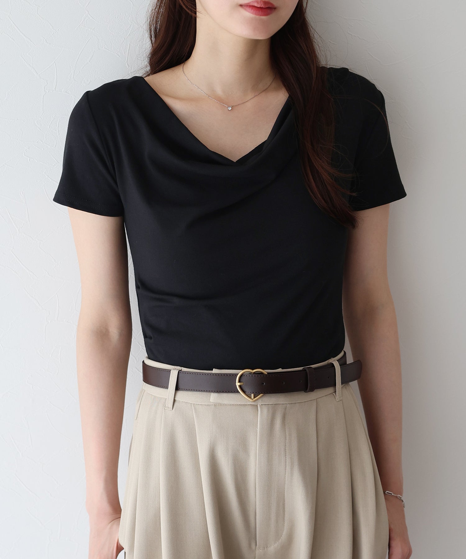 ブルーイースト BLUEEAST 半袖ドレープTシャツ （ブルー） ブルー