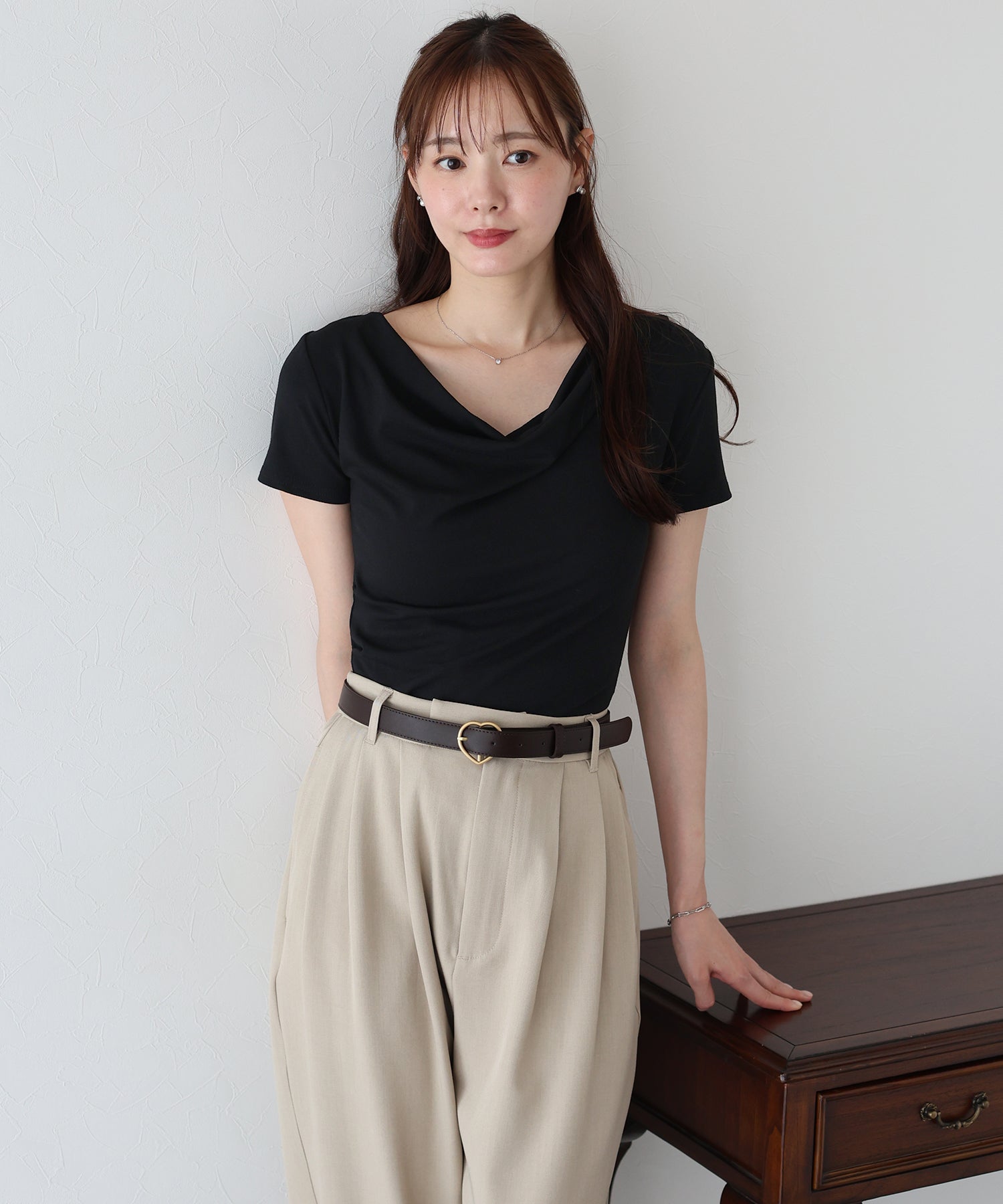 ブルーイースト BLUEEAST 半袖ドレープTシャツ （ブルー） ブルー