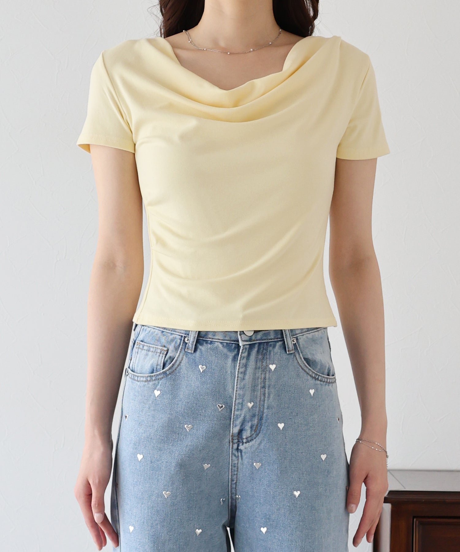 ブルーイースト BLUEEAST 半袖ドレープTシャツ （ブルー） ブルー