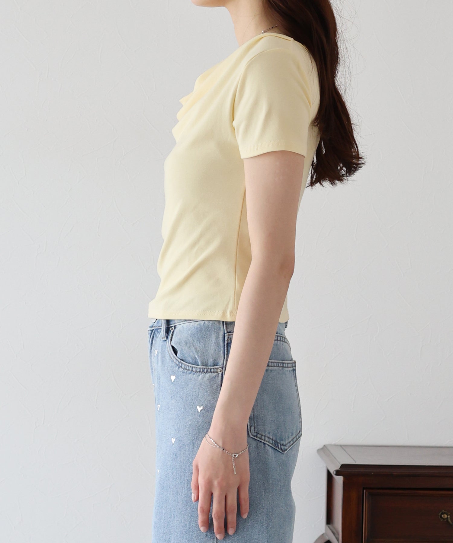 ブルーイースト BLUEEAST 半袖ドレープTシャツ （ブルー） ブルー
