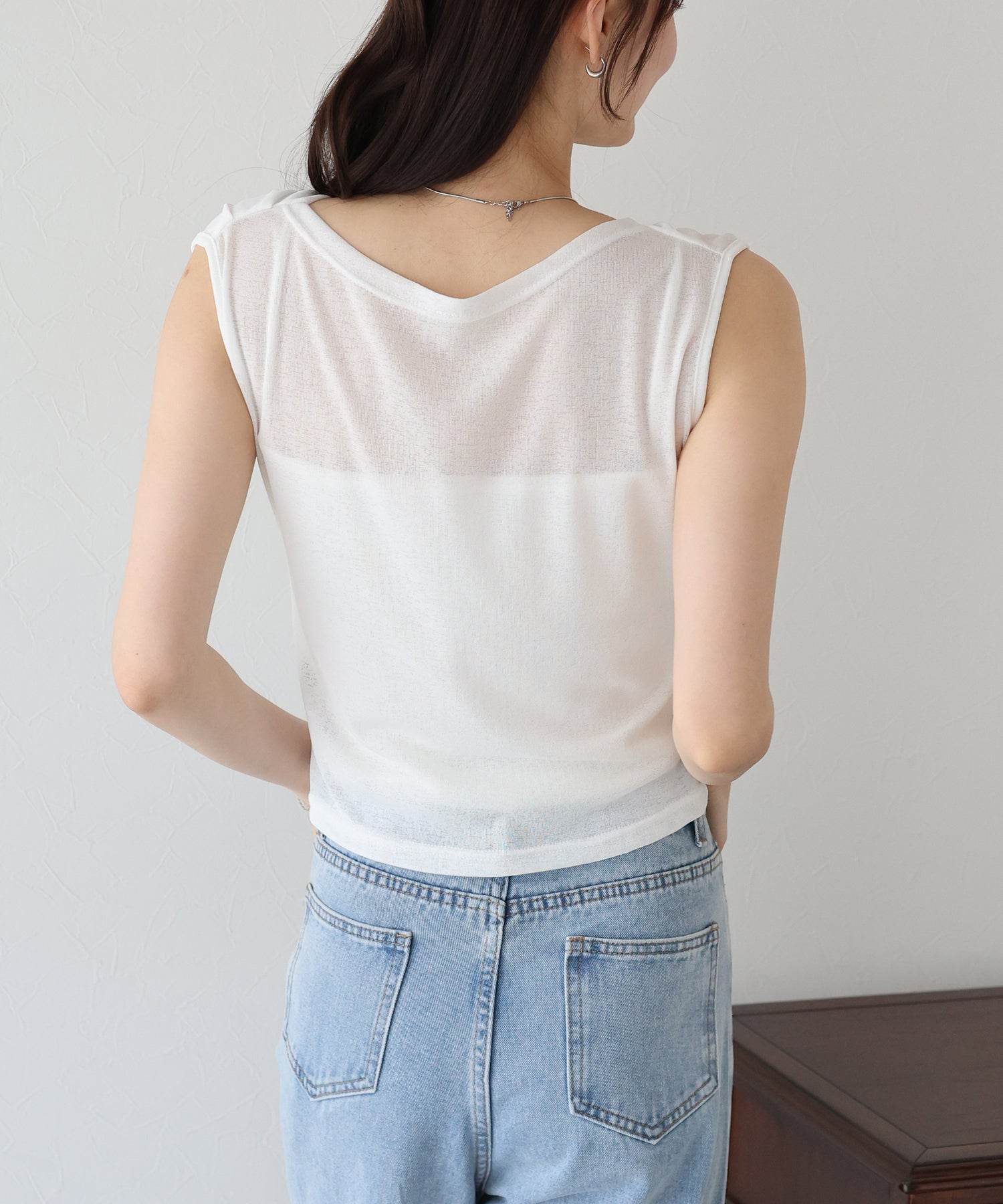 ブルーイースト BLUEEAST ドレープネックフレンチシアーTシャツ （ブラック） ブラック