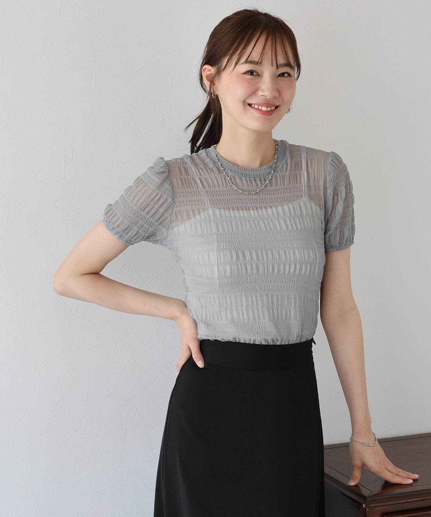 ブルーイースト BLUEEAST シャーリングシアーTシャツ （グレー） グレー
