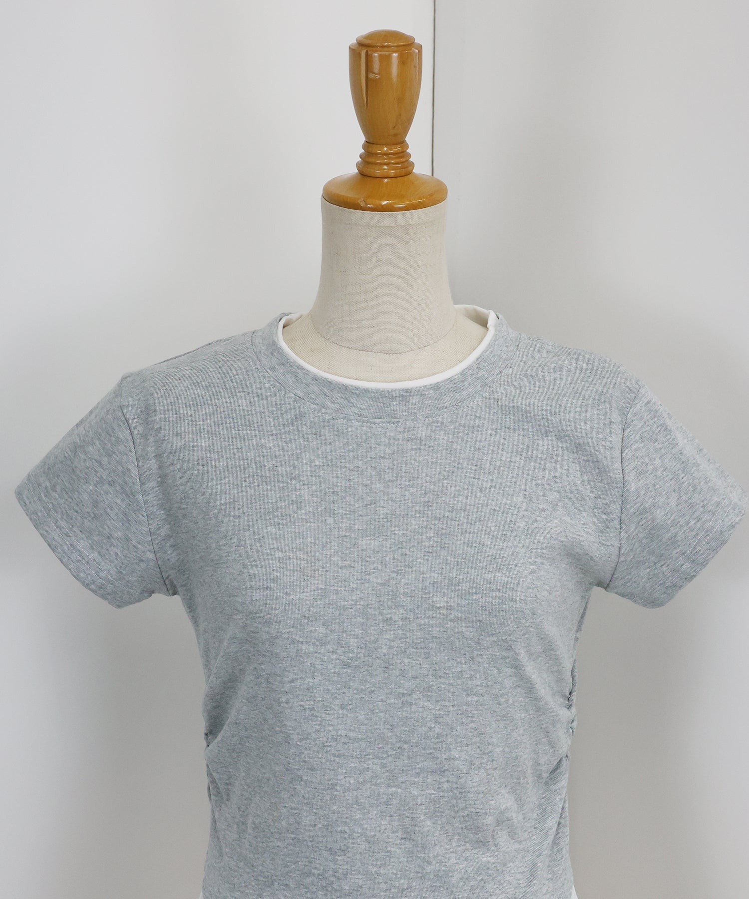 ブルーイースト BLUEEAST サイドシャーリングレイヤードTシャツ （ブラック） ブラック