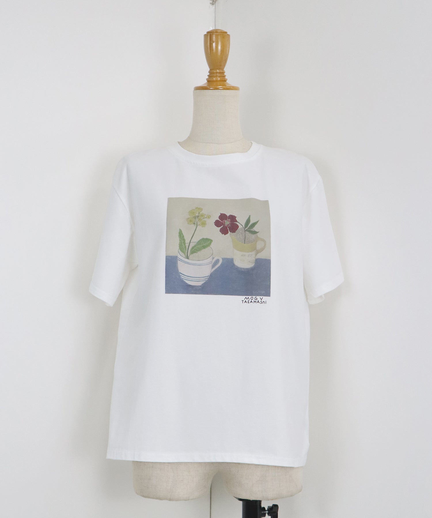 ブルーイースト BLUEEAST フラワーPhotoTシャツ （チャコールグレー） チャコールグレー