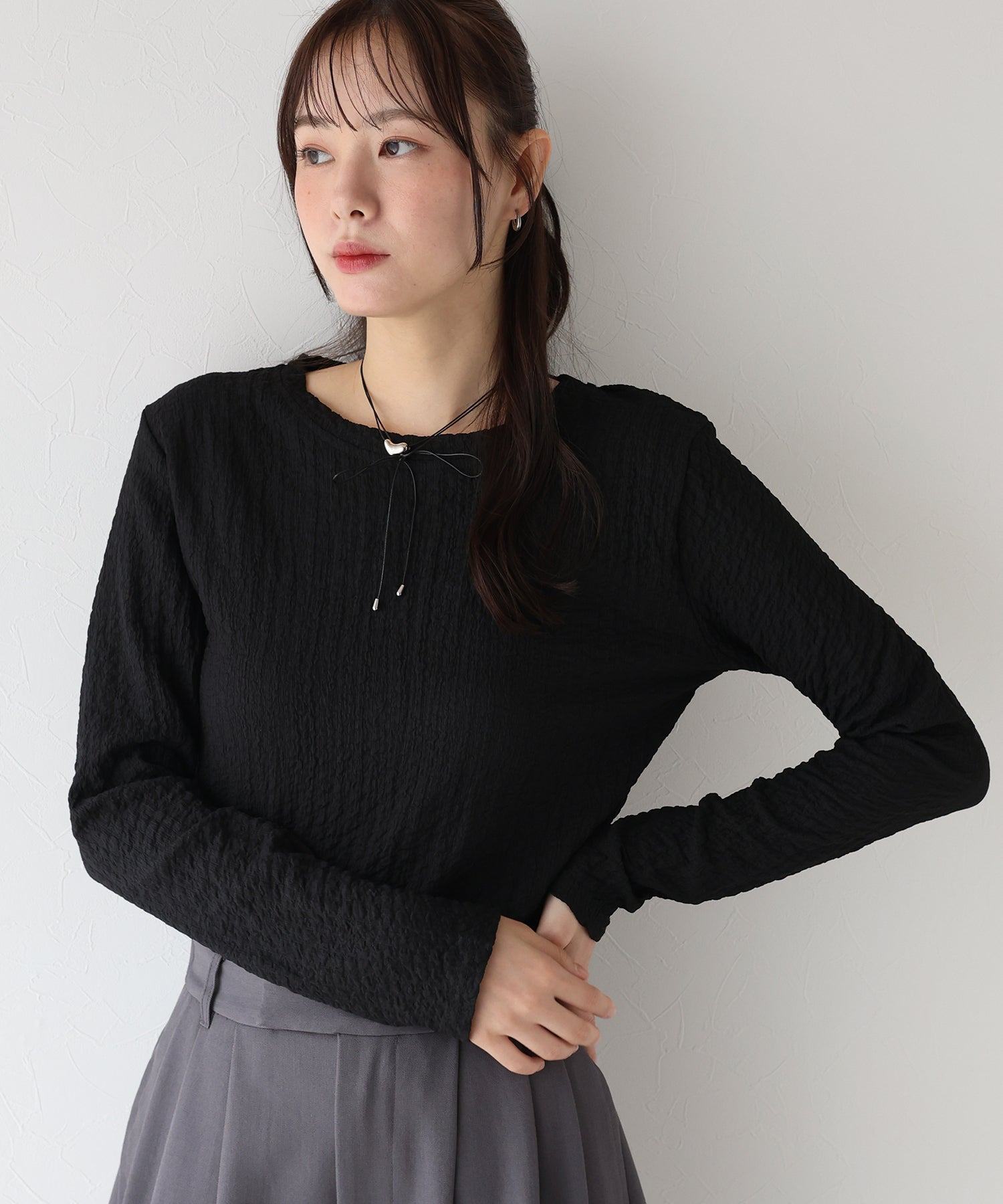 ブルーイースト BLUEEAST ぽこぽこジャガードロンT （アイボリー） アイボリー