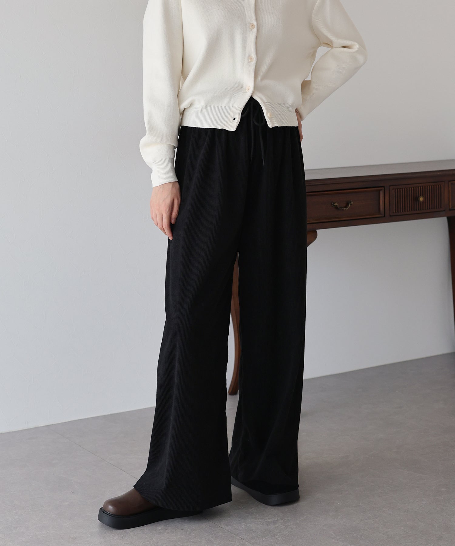 ブルーイースト BLUEEAST コーデュロイイージーパンツ （ブラック） ブラック