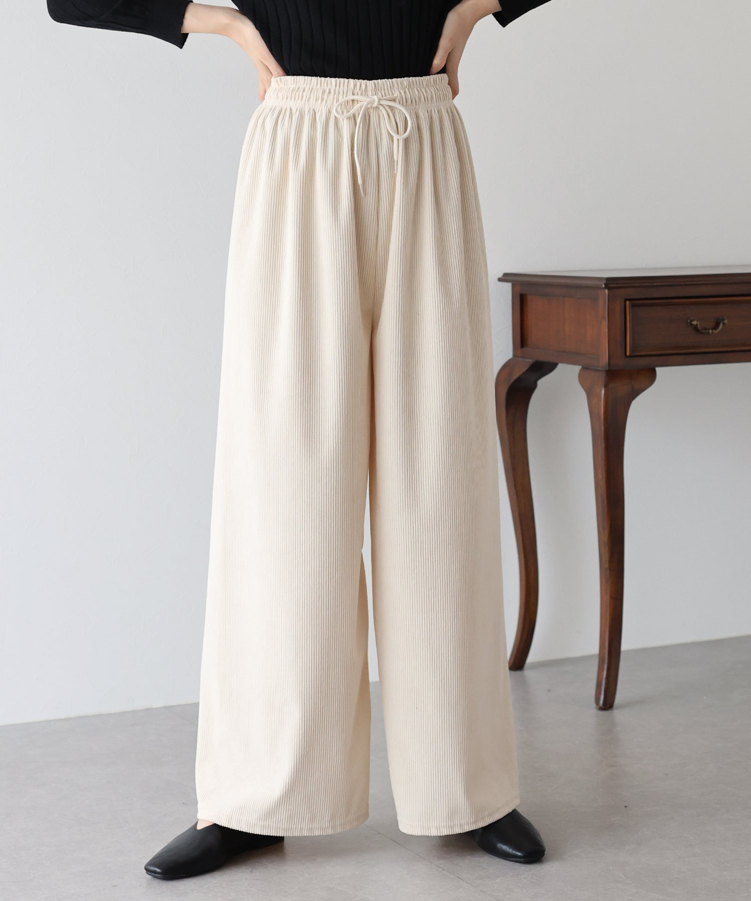 ブルーイースト BLUEEAST コーデュロイイージーパンツ （ブラック） ブラック