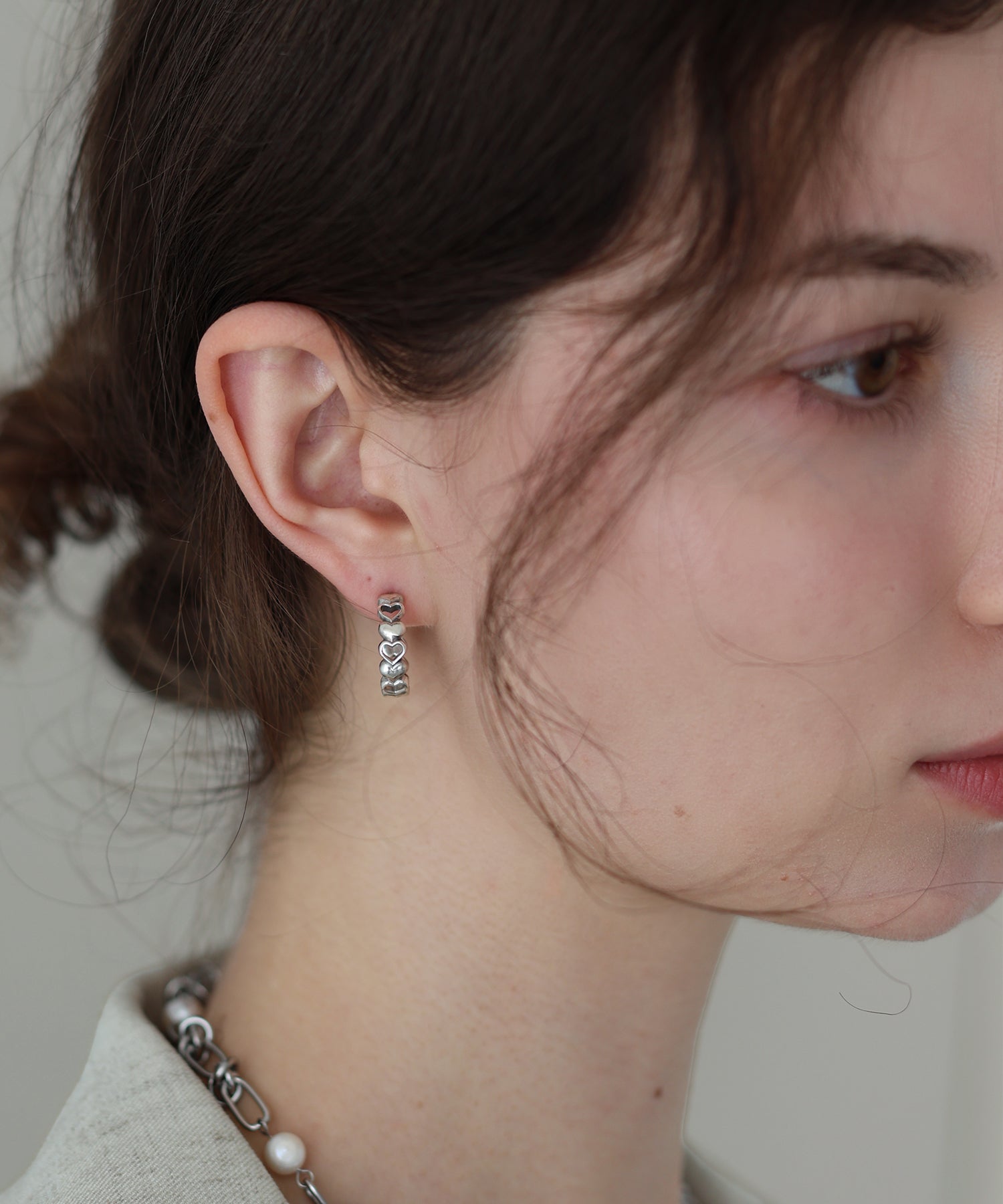 ジェーバイブルー J by blue ハートフープピアス / silver925 （シルバー） シルバー