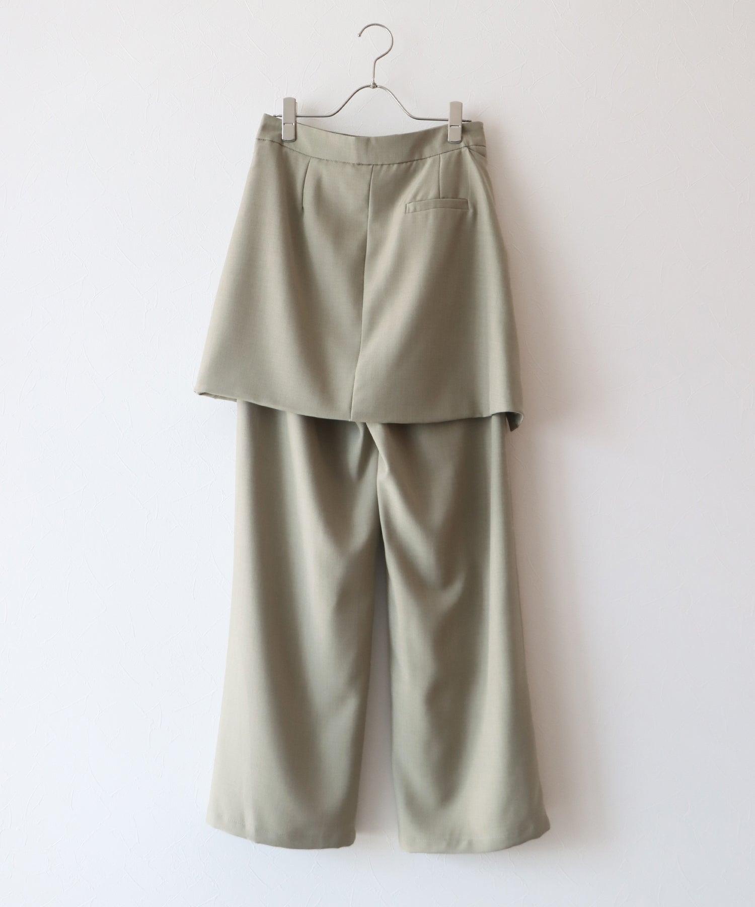 J by blue layered wrap skirt pants