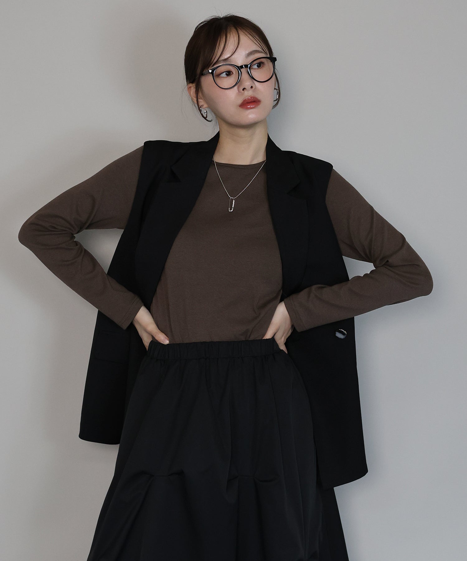 ジェーバイブルー J by blue クルーネックTシャツ （アイボリー） アイボリー