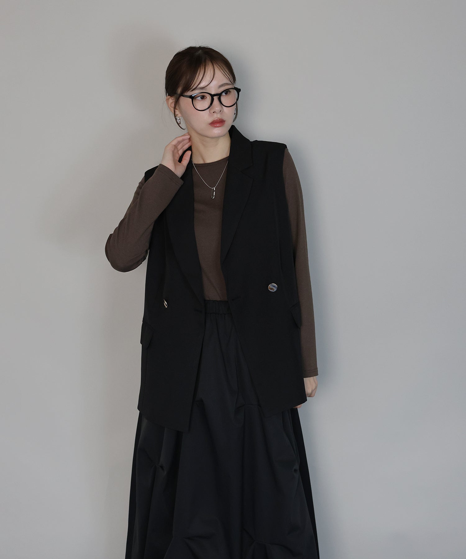 ジェーバイブルー J by blue クルーネックTシャツ （アイボリー） アイボリー