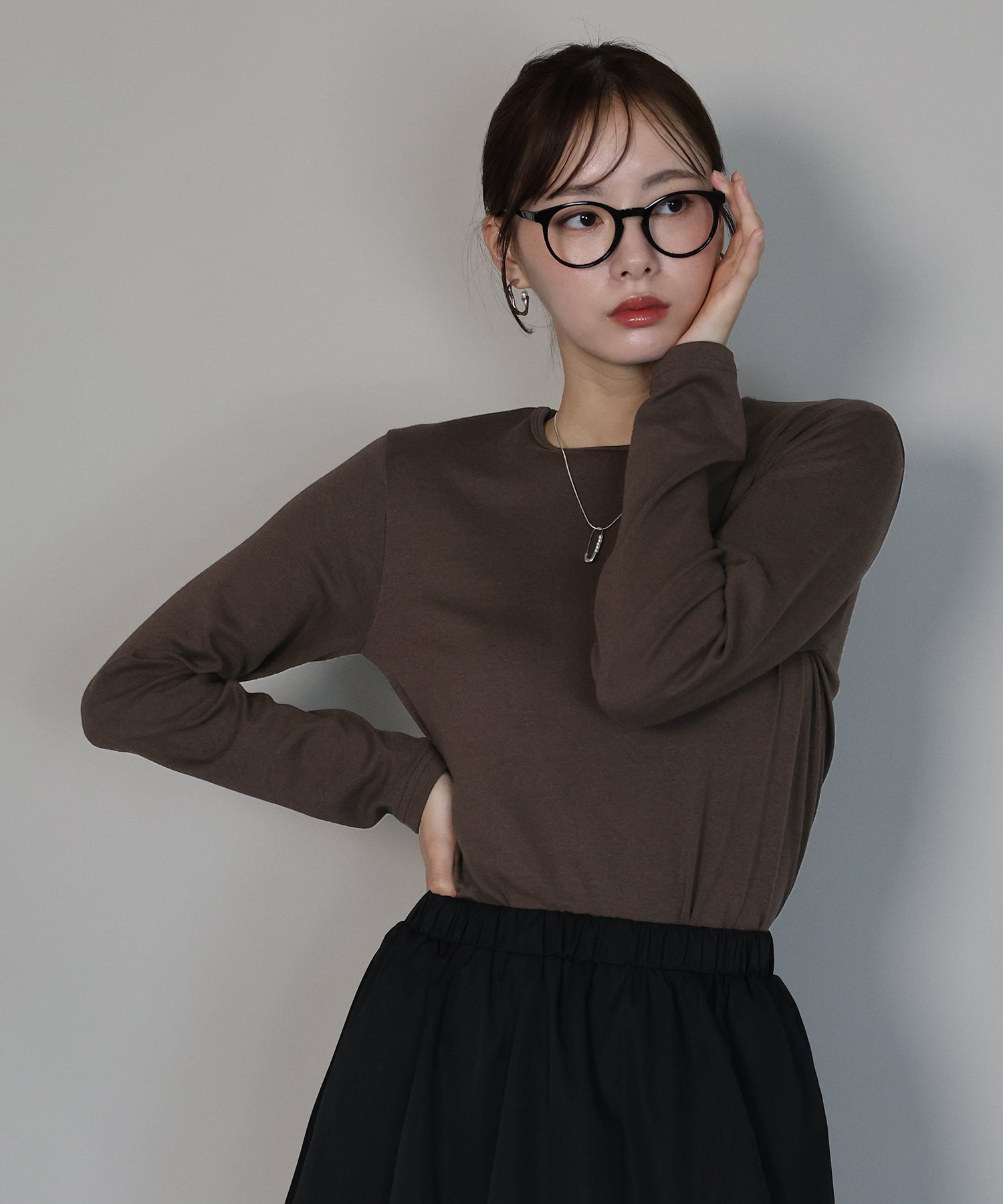 ジェーバイブルー J by blue クルーネックTシャツ （グレー） グレー