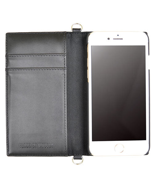 BLACK BY MOUSSY iPhone SE3 Case Wallet Type iPhone SE2 iPhone 8 iPhone 7 Case BLACK BY MOUSSY Knit Wallet Case navy
