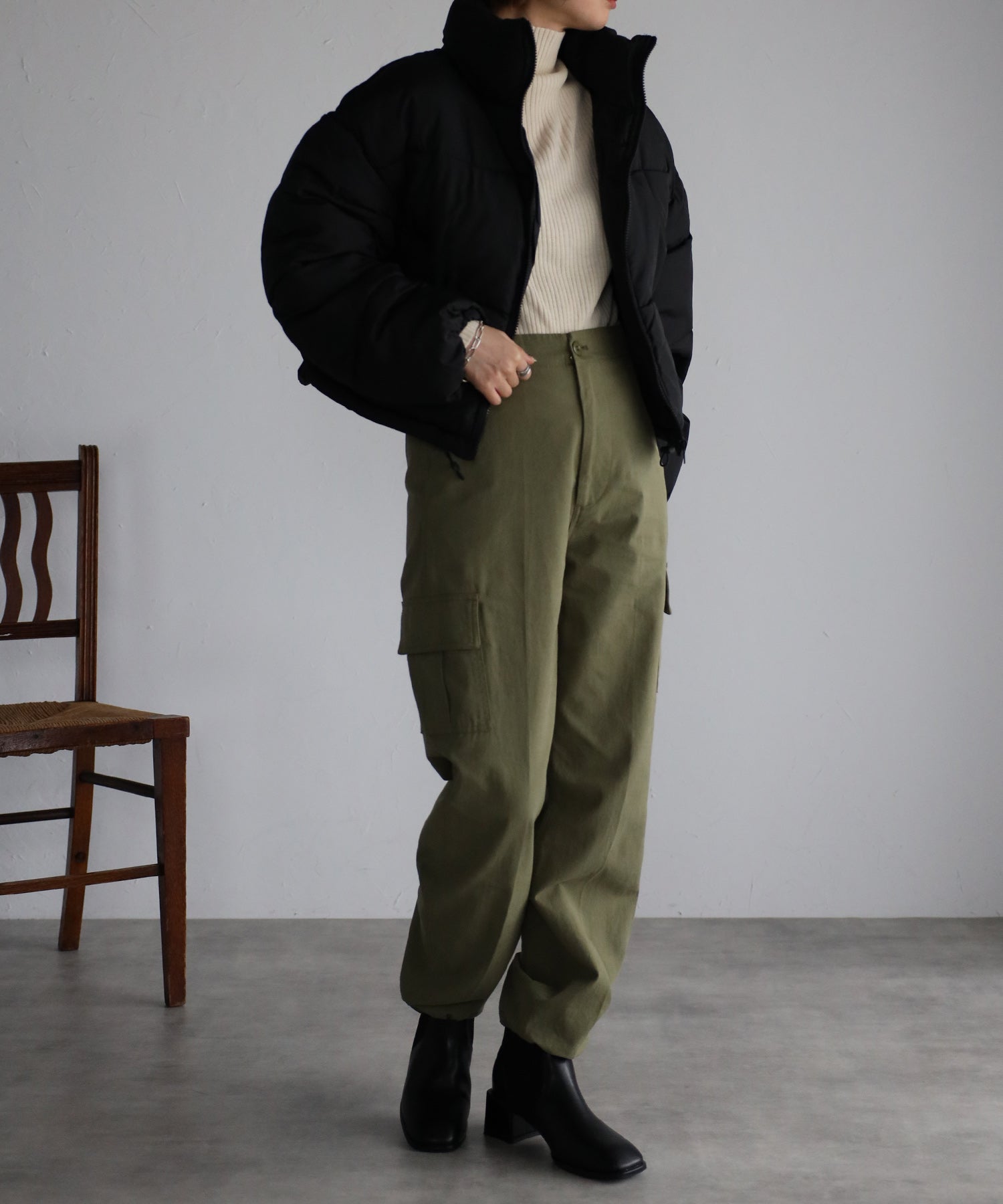 ボンジュールサガン BONJOUR SAGAN ソックスショートブーツ （beige） beige