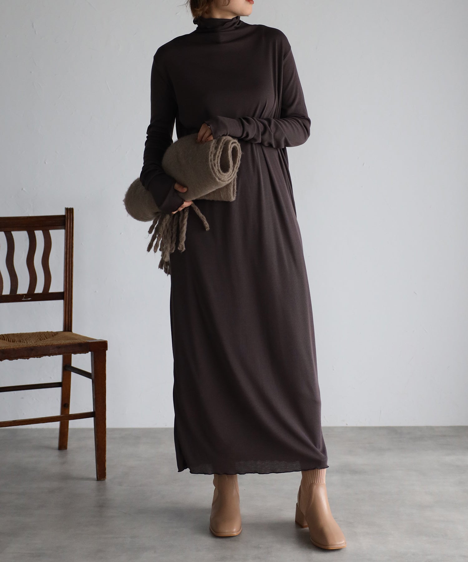 ボンジュールサガン BONJOUR SAGAN ソックスショートブーツ （beige） beige