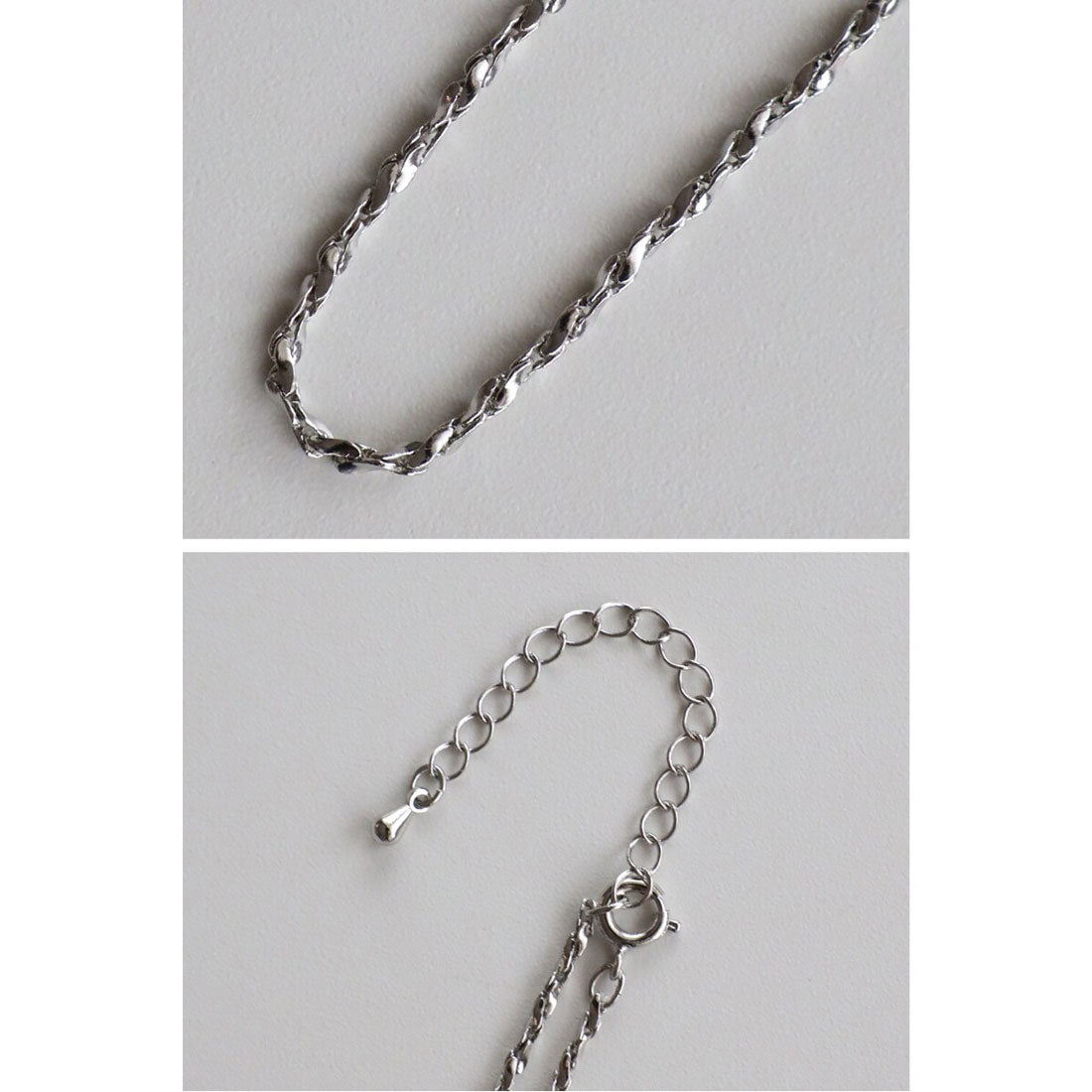 ボンジュールサガン BONJOUR SAGAN ベーシックスクリューチェーンネックレス （SILVER） SILVER