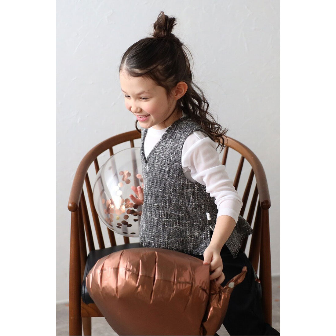 ボンジュールサガン BONJOUR SAGAN 【3-10才対応】シアークルーネックプルオーバー （OFF-WHITE） OFF-WHITE
