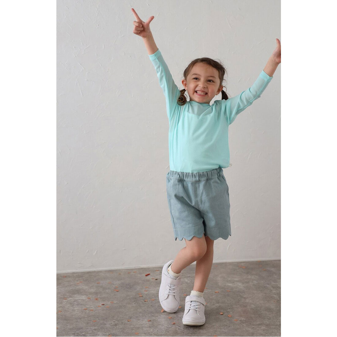 ボンジュールサガン BONJOUR SAGAN 【3-10才対応】シアークルーネックプルオーバー （OFF-WHITE） OFF-WHITE