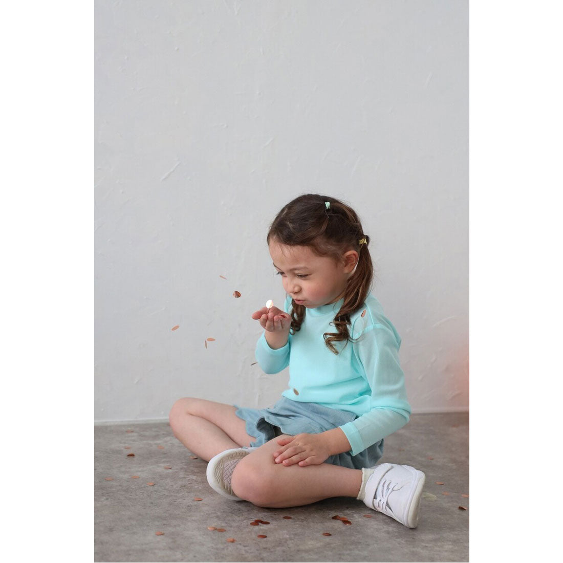 ボンジュールサガン BONJOUR SAGAN 【3-10才対応】シアークルーネックプルオーバー （OFF-WHITE） OFF-WHITE