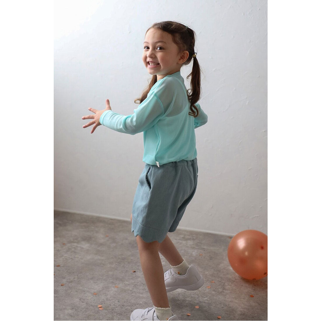 ボンジュールサガン BONJOUR SAGAN 【3-10才対応】シアークルーネックプルオーバー （OFF-WHITE） OFF-WHITE