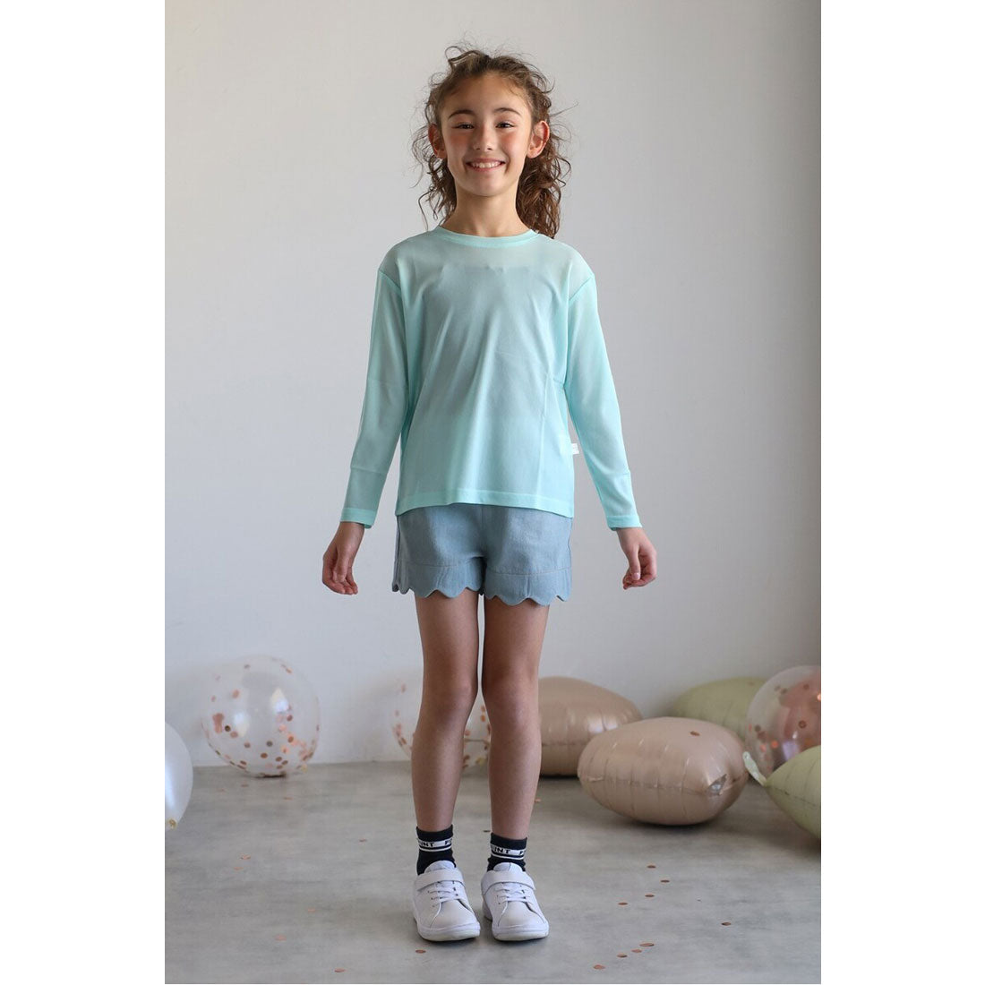 ボンジュールサガン BONJOUR SAGAN 【3-10才対応】シアークルーネックプルオーバー （OFF-WHITE） OFF-WHITE