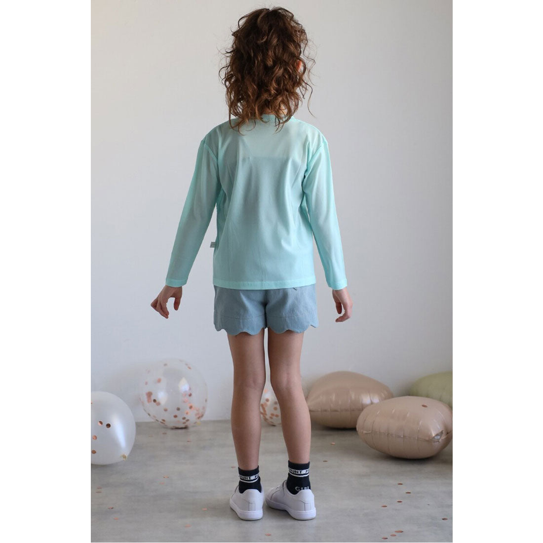ボンジュールサガン BONJOUR SAGAN 【3-10才対応】シアークルーネックプルオーバー （OFF-WHITE） OFF-WHITE