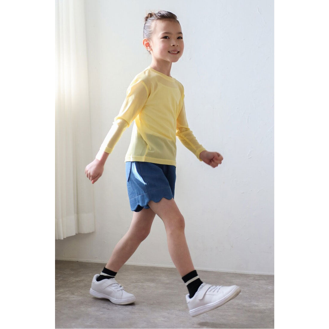 ボンジュールサガン BONJOUR SAGAN 【3-10才対応】シアークルーネックプルオーバー （OFF-WHITE） OFF-WHITE