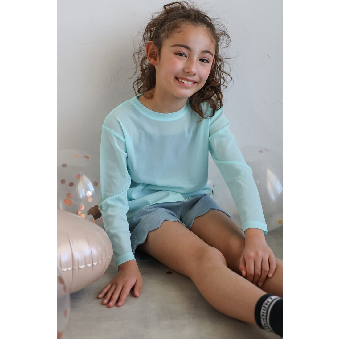 ボンジュールサガン BONJOUR SAGAN 【3-10才対応】シアークルーネックプルオーバー （MINT） MINT