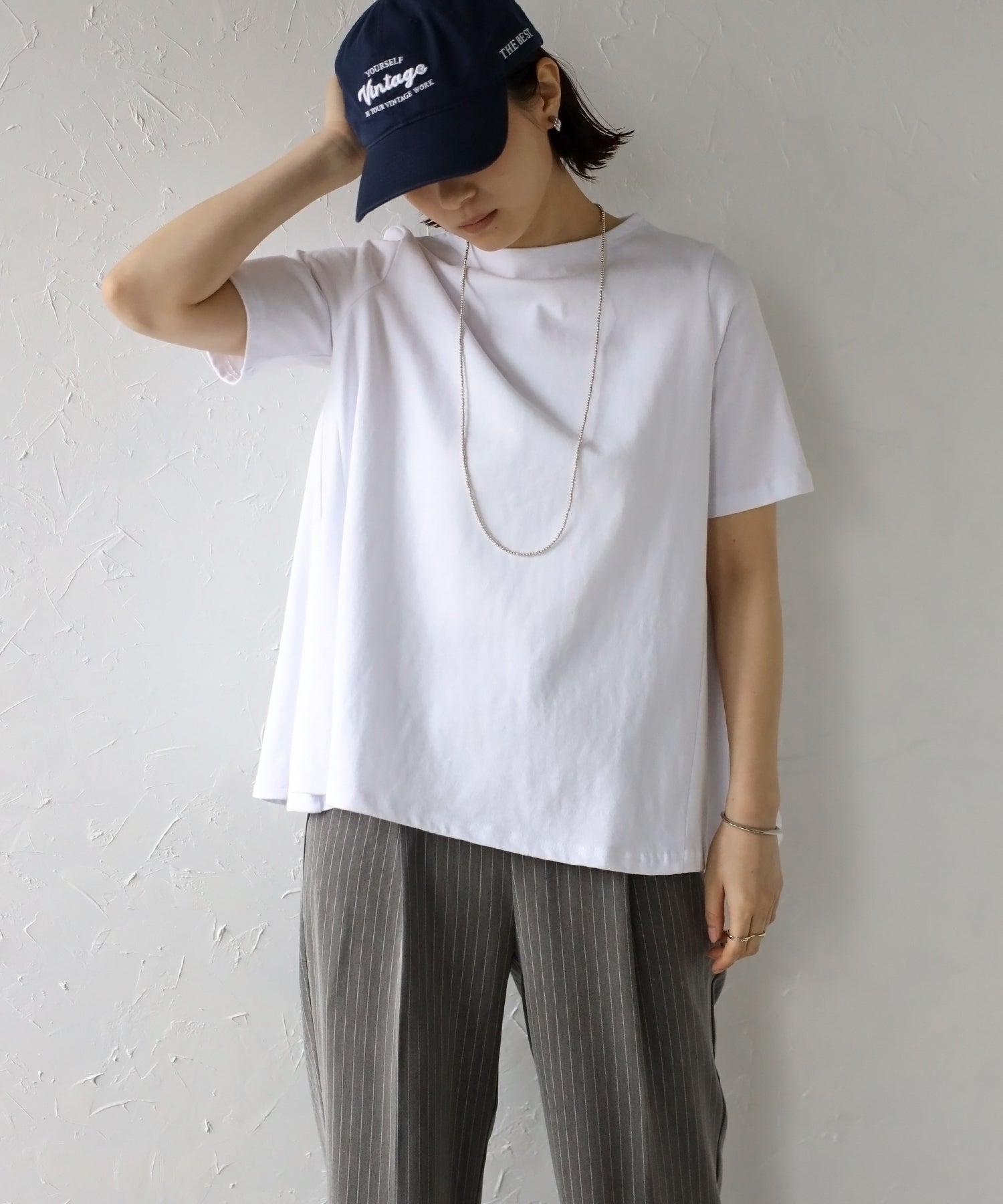 ボンジュールサガン BONJOUR SAGAN 裾フレアTシャツ （PINK） PINK