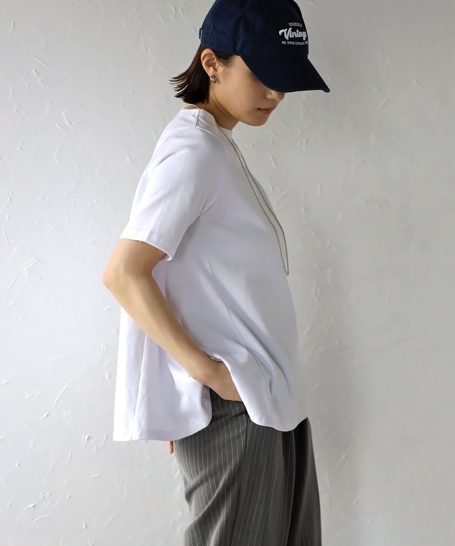 ボンジュールサガン BONJOUR SAGAN 裾フレアTシャツ （PINK） PINK