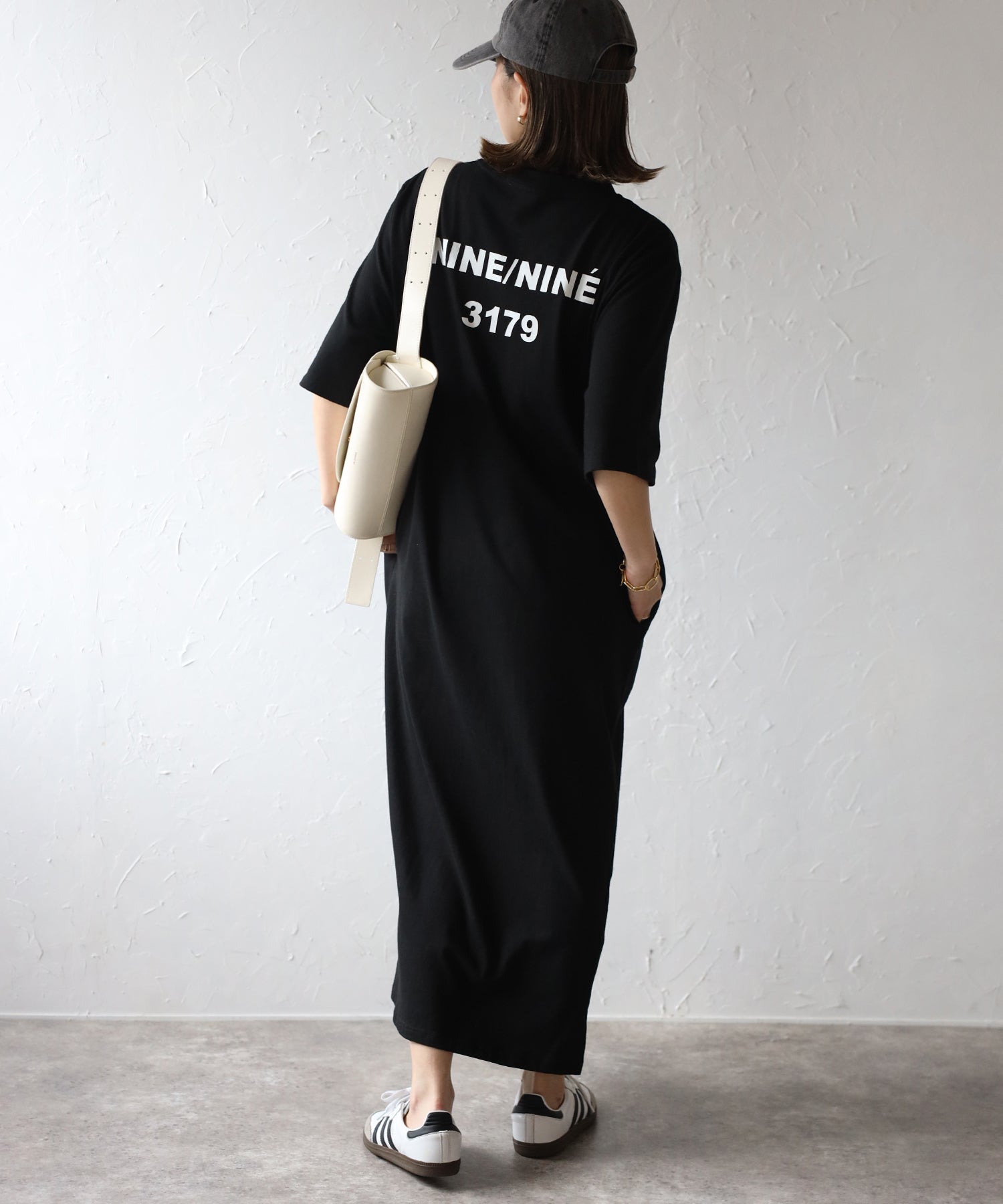 ボンジュールサガン BONJOUR SAGAN バックナンバープリントTシャツワンピース （GREEN） GREEN