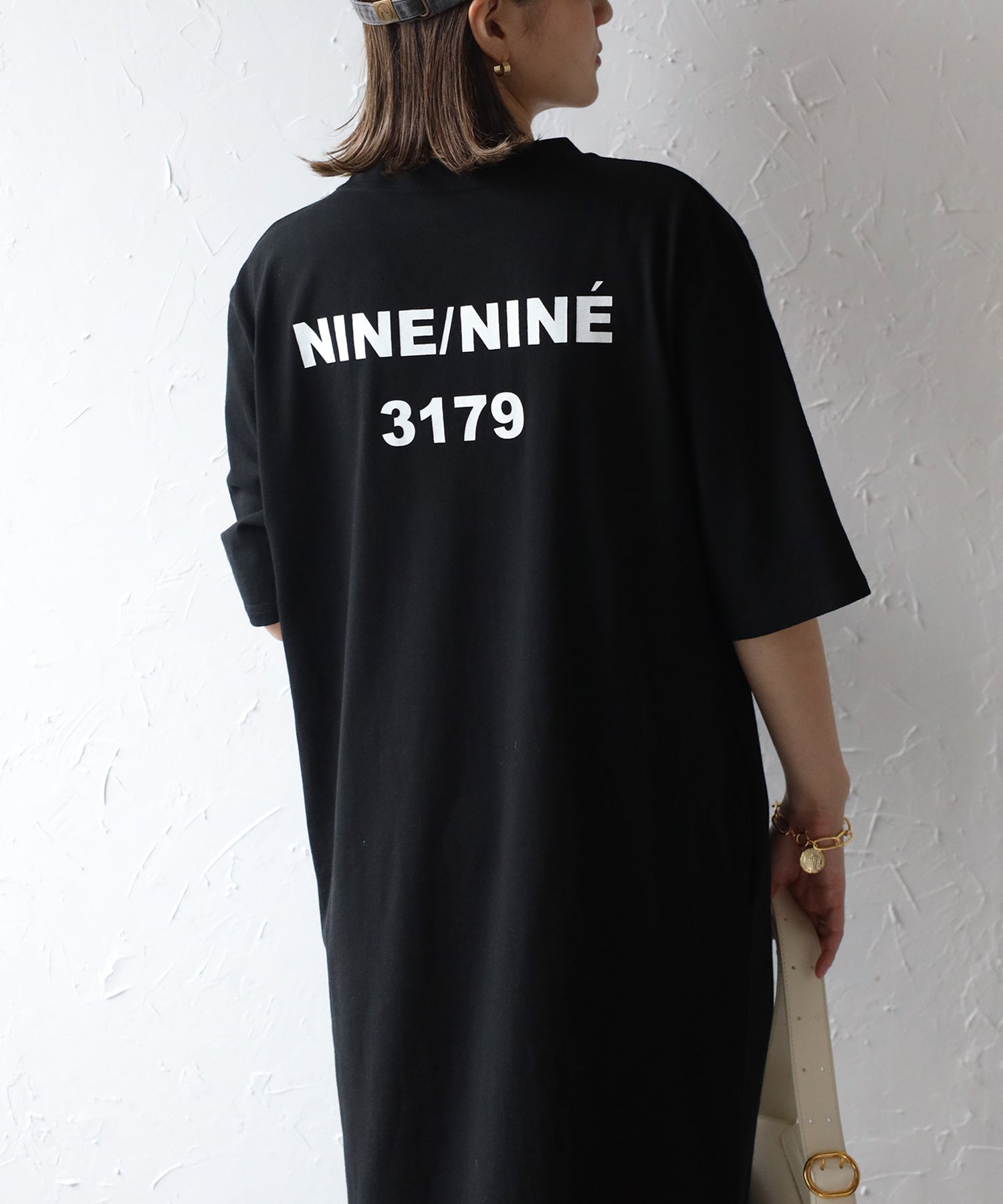 ボンジュールサガン BONJOUR SAGAN バックナンバープリントTシャツワンピース （GREEN） GREEN
