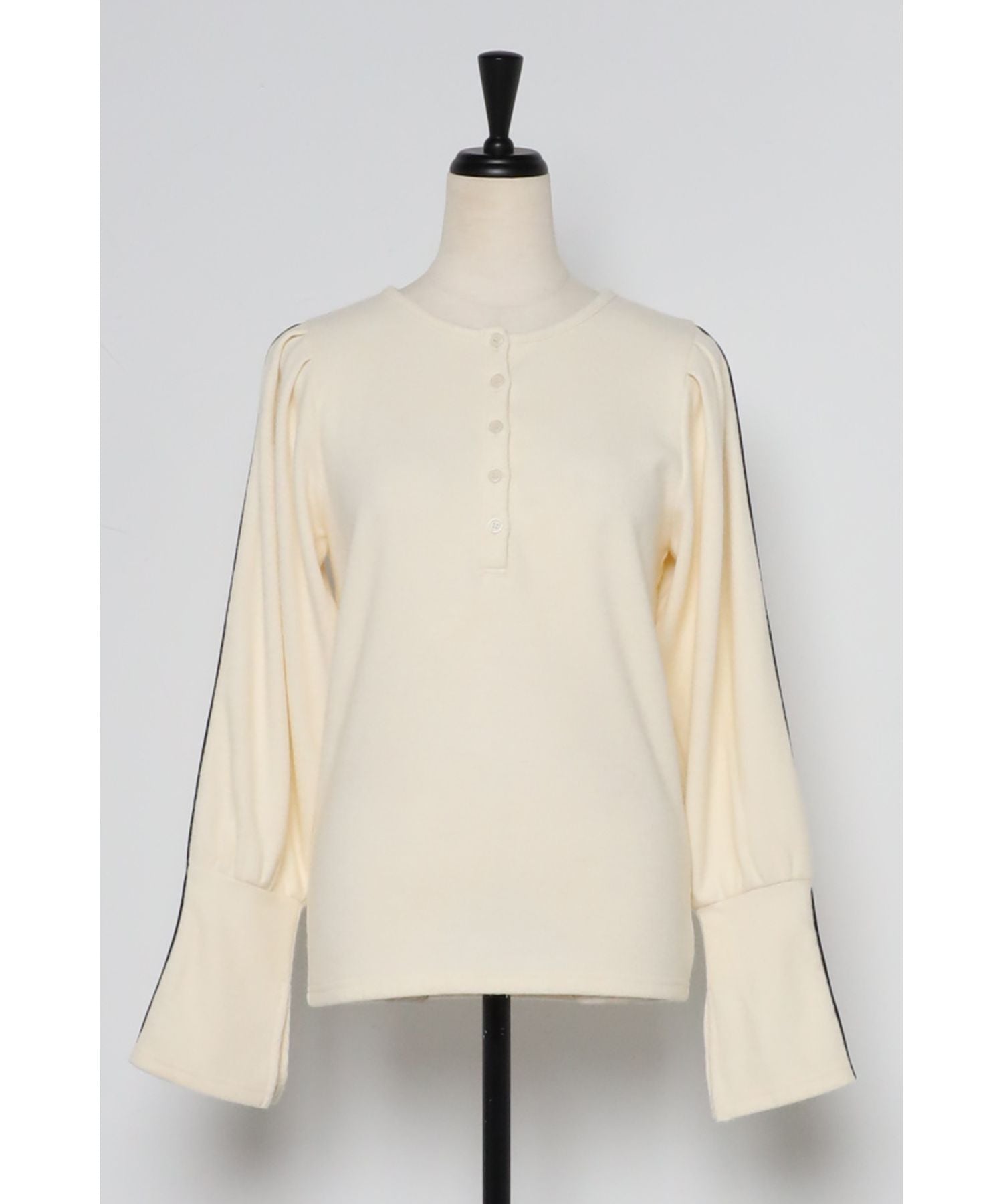 ボンジュールサガン BONJOUR SAGAN パイピングリブニット （Off-White） Off-White