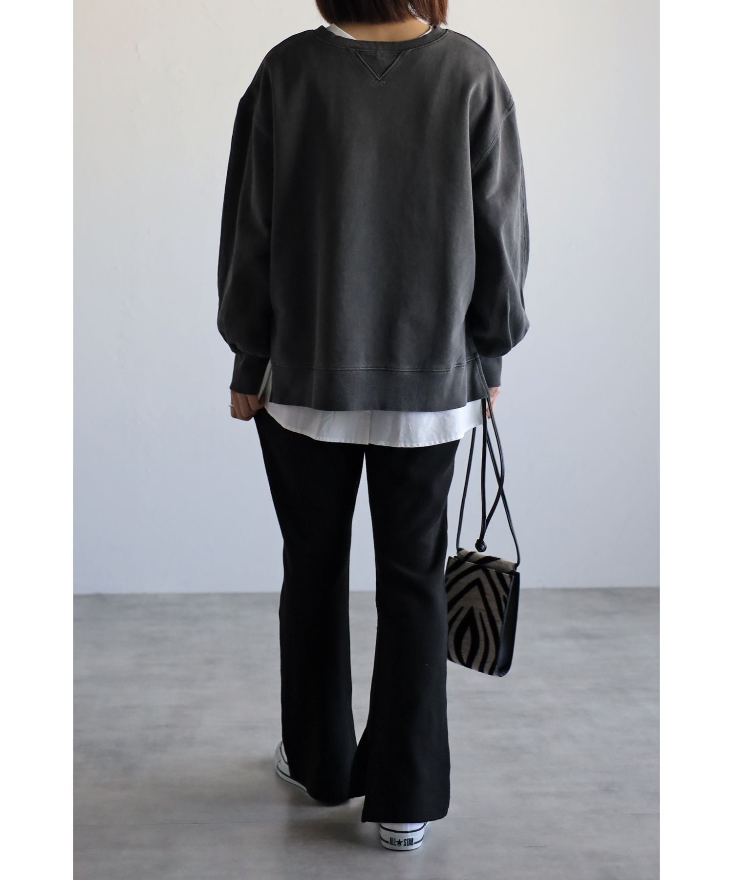ボンジュールサガン BONJOUR SAGAN ワッフルフレアイージーパンツ （ivory） ivory