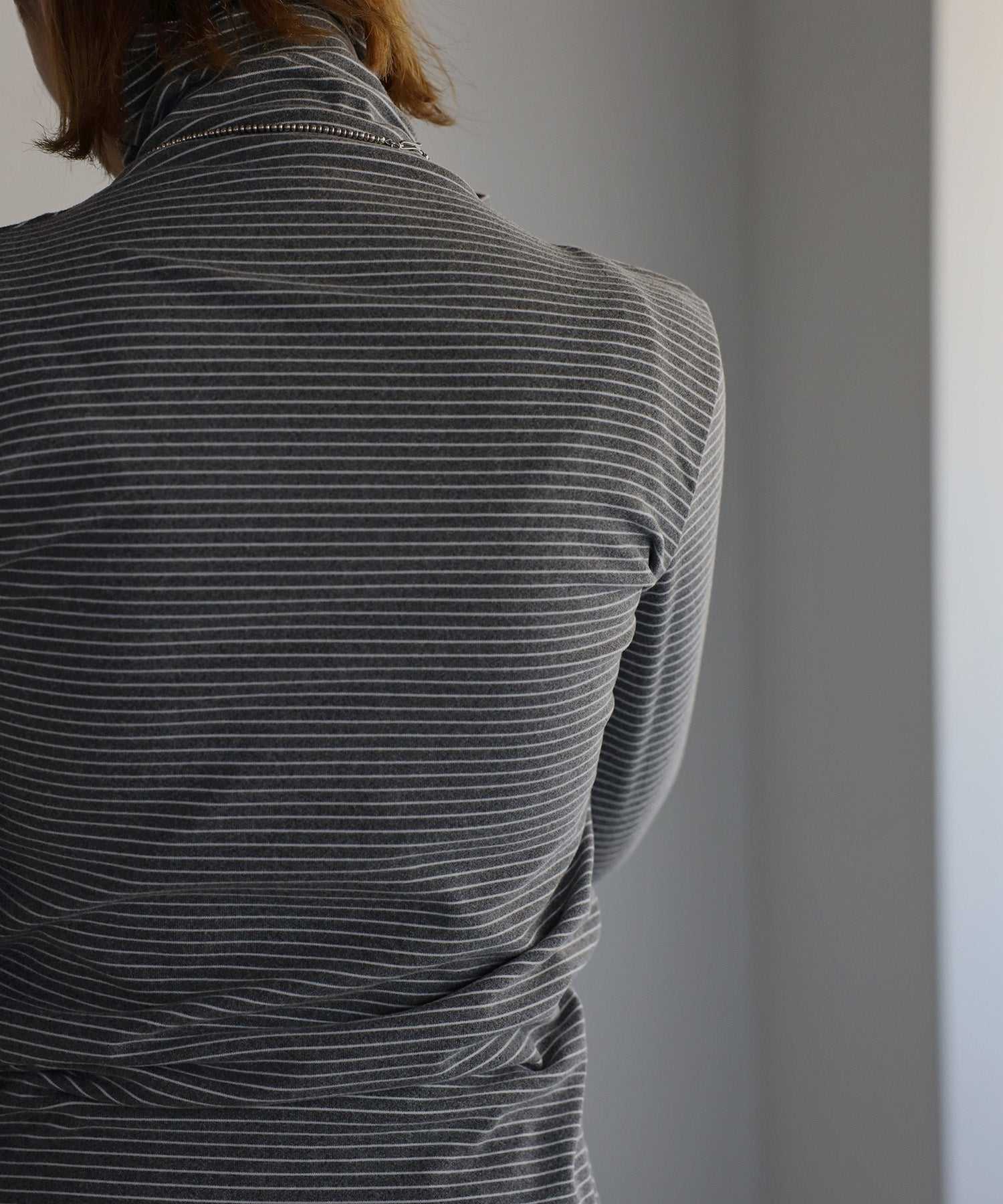 ボンジュールサガン BONJOUR SAGAN 起毛ボーダータートルネック （Black×White） Black×White