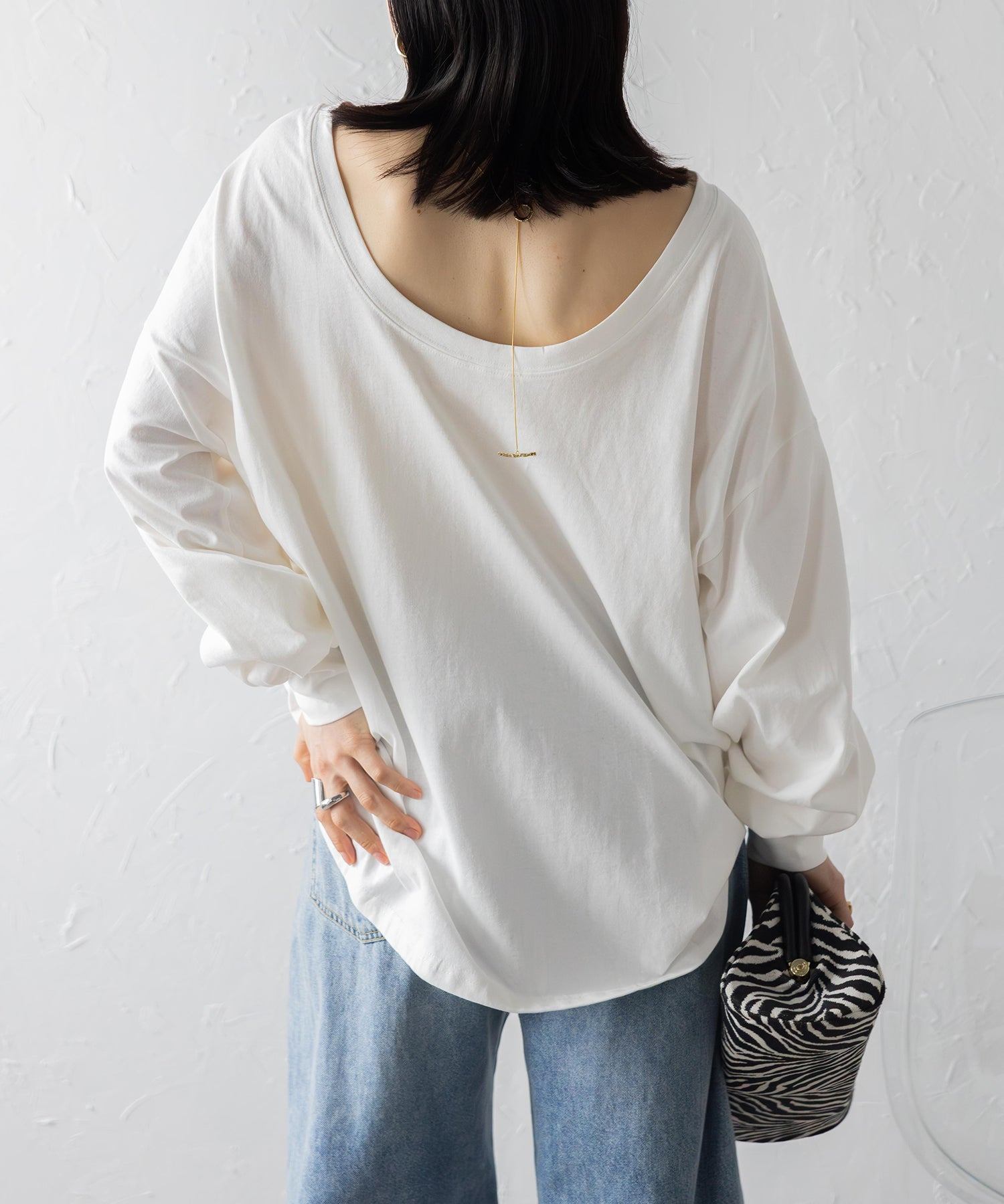 ボンジュールサガン BONJOUR SAGAN バックオープンプルオーバー （PINK） PINK