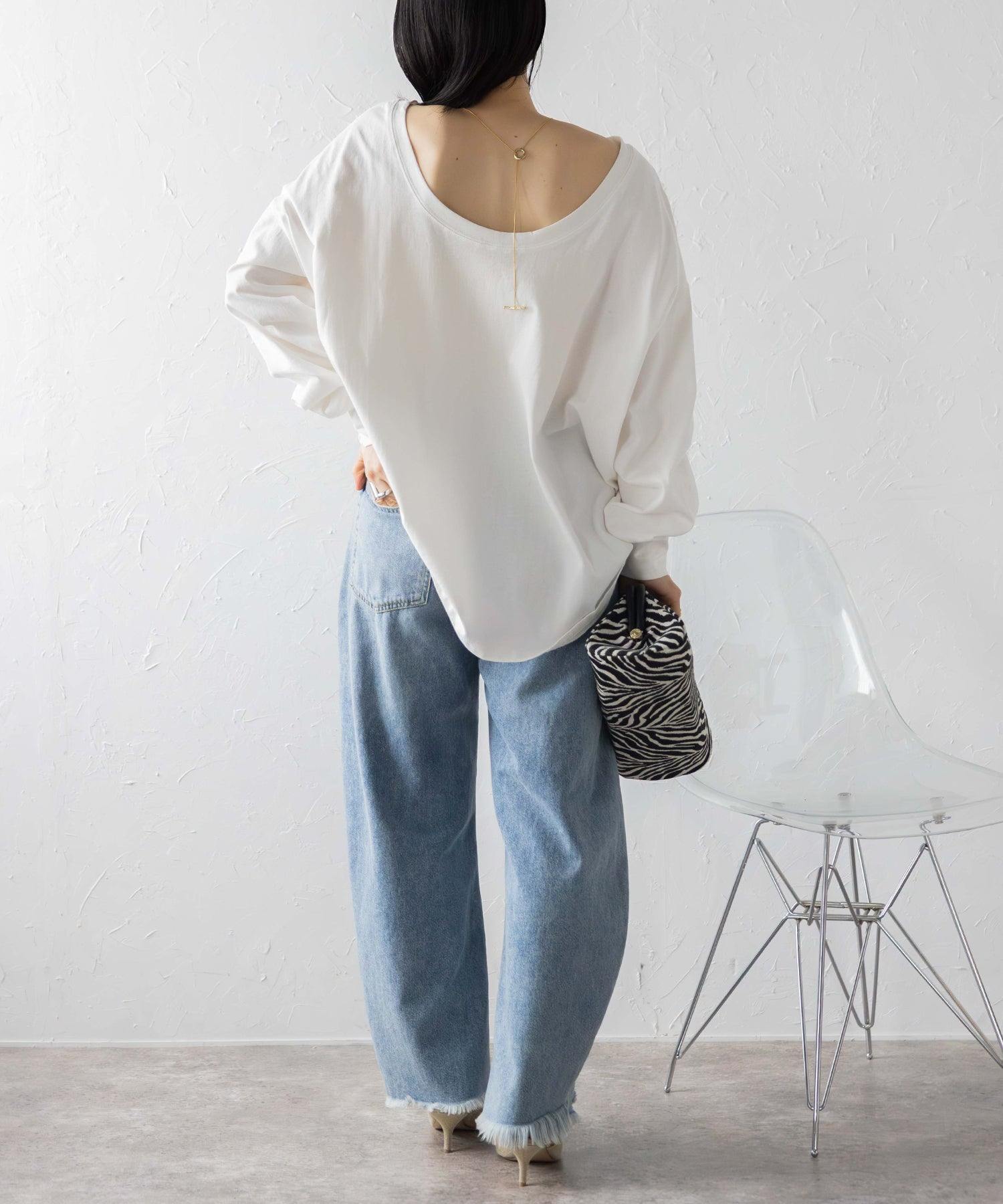 ボンジュールサガン BONJOUR SAGAN バックオープンプルオーバー （PINK） PINK