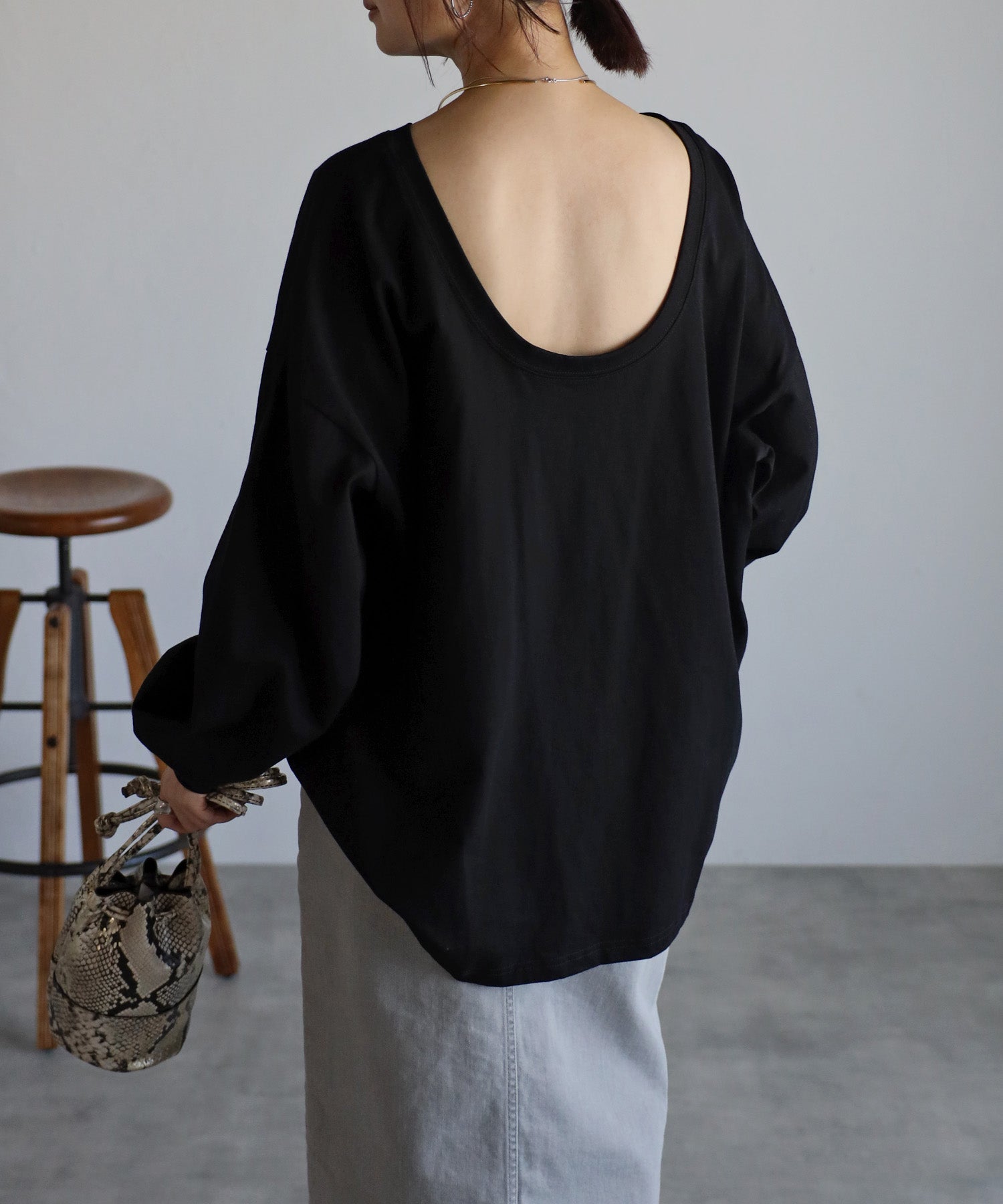 ボンジュールサガン BONJOUR SAGAN バックオープンプルオーバー （PINK） PINK