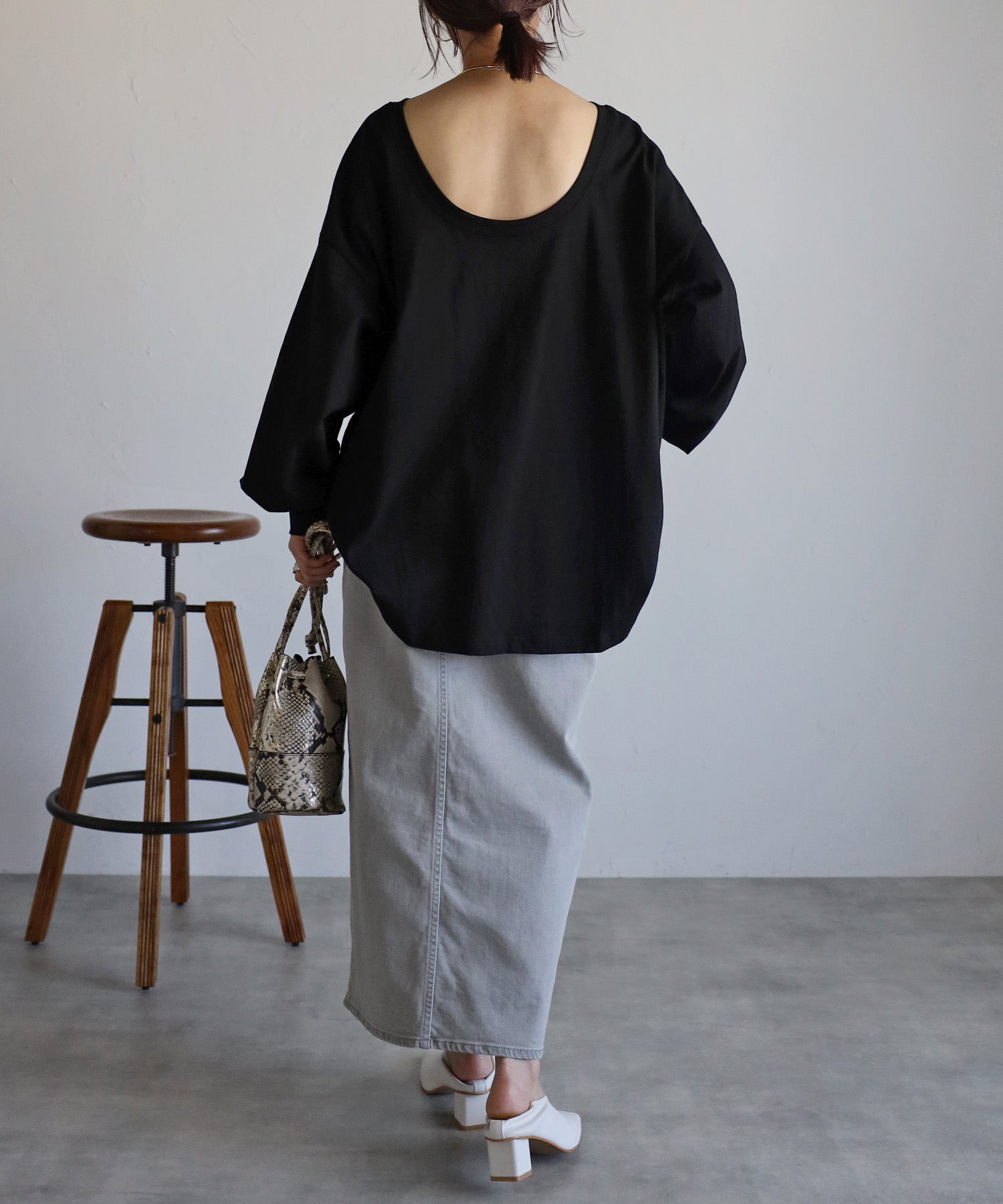 ボンジュールサガン BONJOUR SAGAN バックオープンプルオーバー （PINK） PINK