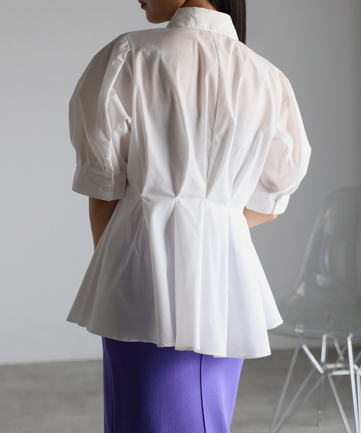 ボンジュールサガン BONJOUR SAGAN ウエストタックシャツ （OFF-WHITE） OFF-WHITE