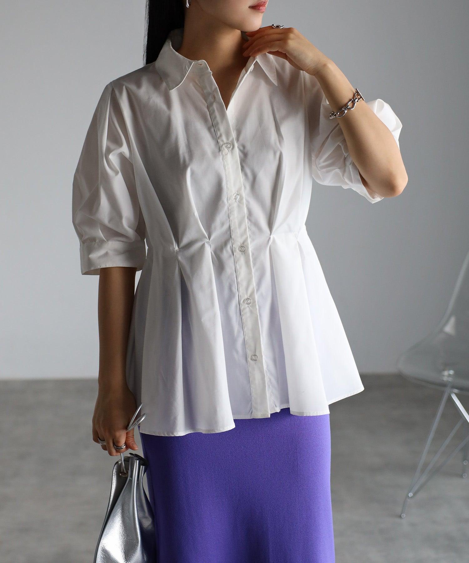 ボンジュールサガン BONJOUR SAGAN ウエストタックシャツ （OFF-WHITE） OFF-WHITE